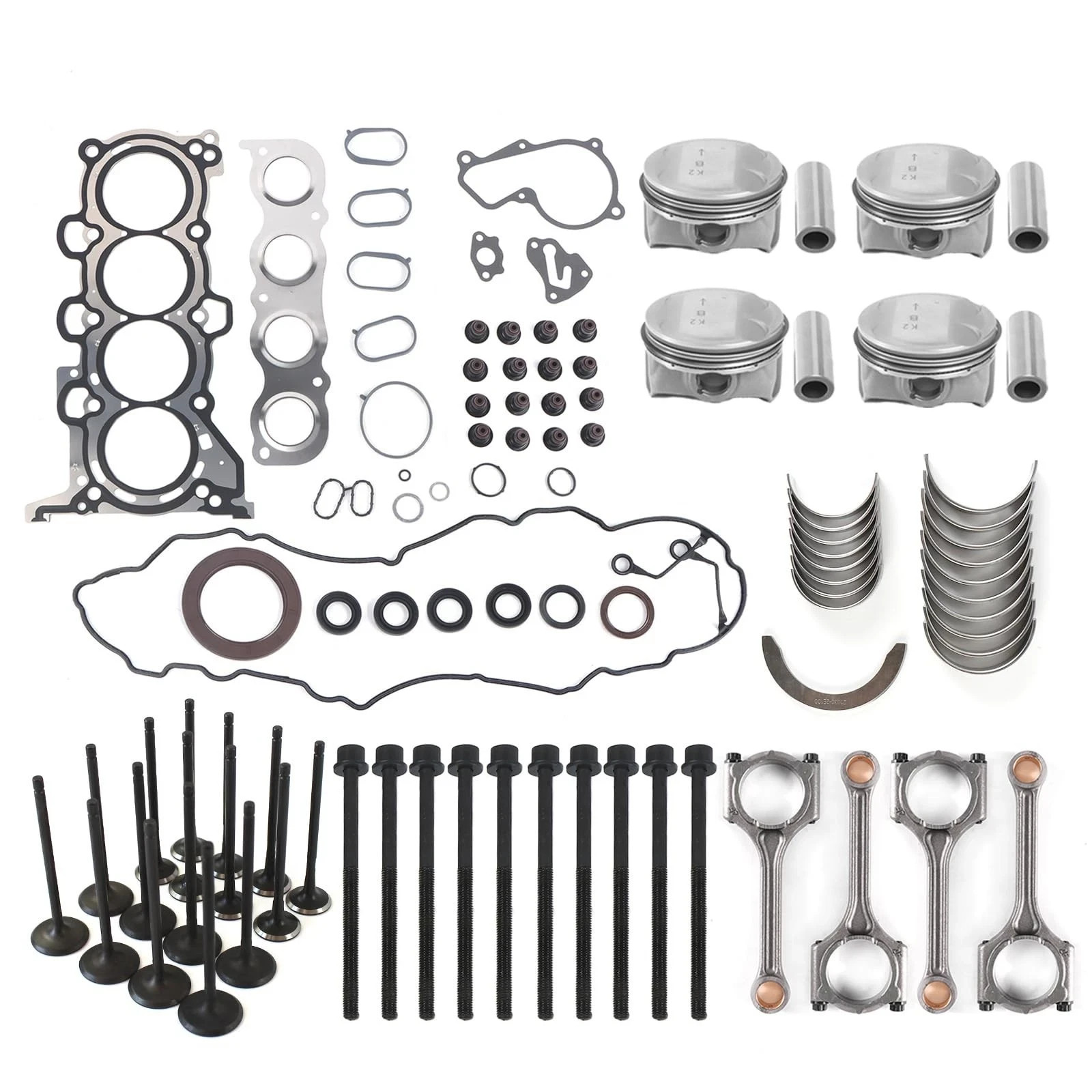 G4NH 2.0L Engine Overhaul Rebuild Kit Fits for Hyundai Elantra Kona Veloster,... G4NH 2.0L Engine Overhaul Rebuild Kit Fits for Hyundai Elantra Kona Veloster,...