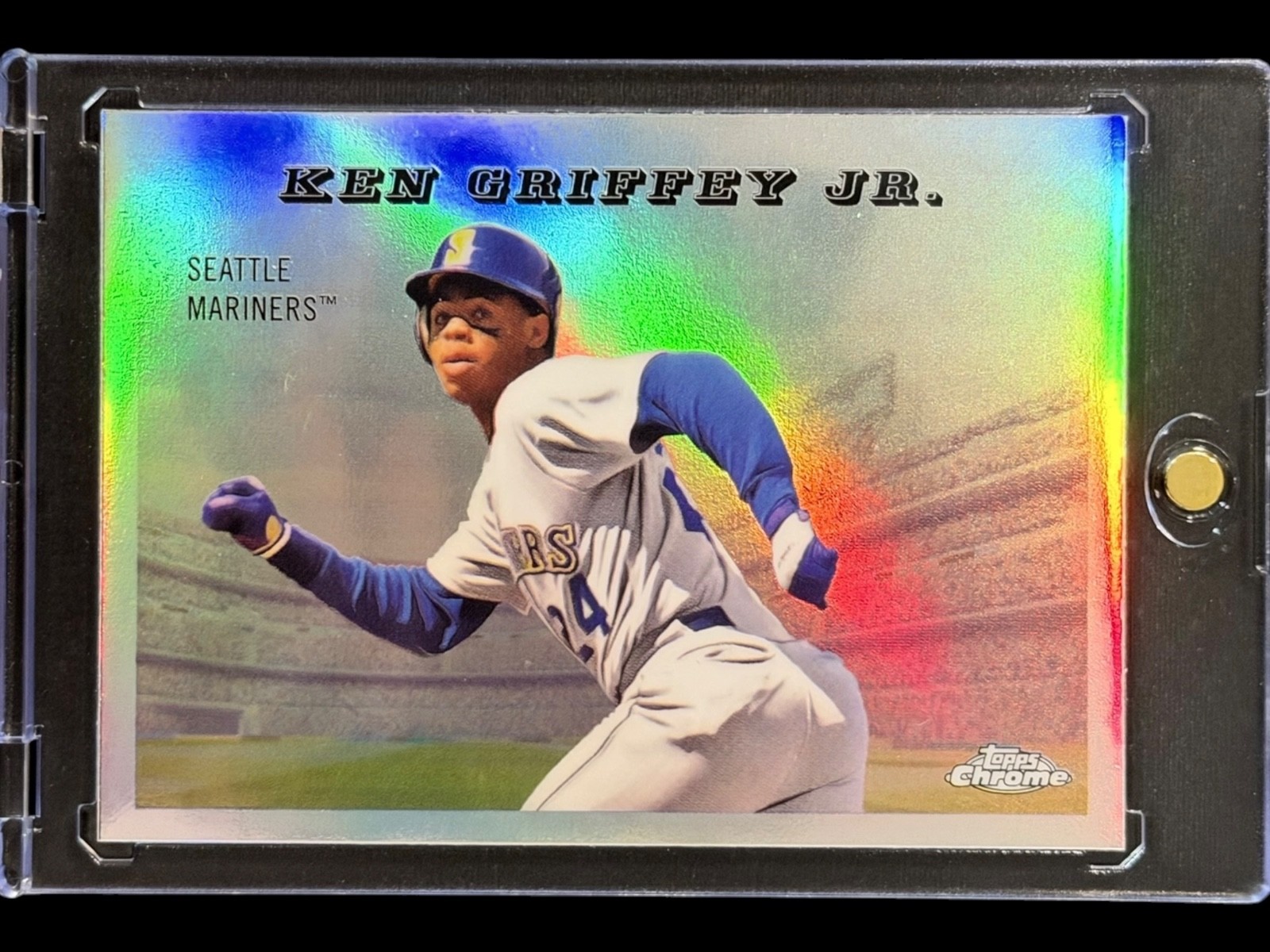 Ken Griffey Jr. TOPPS CHROME BASEBALL CARD MARINERS MINT Ken Griffey Jr. TOPPS CHROME BASEBALL CARD MARINERS MINT