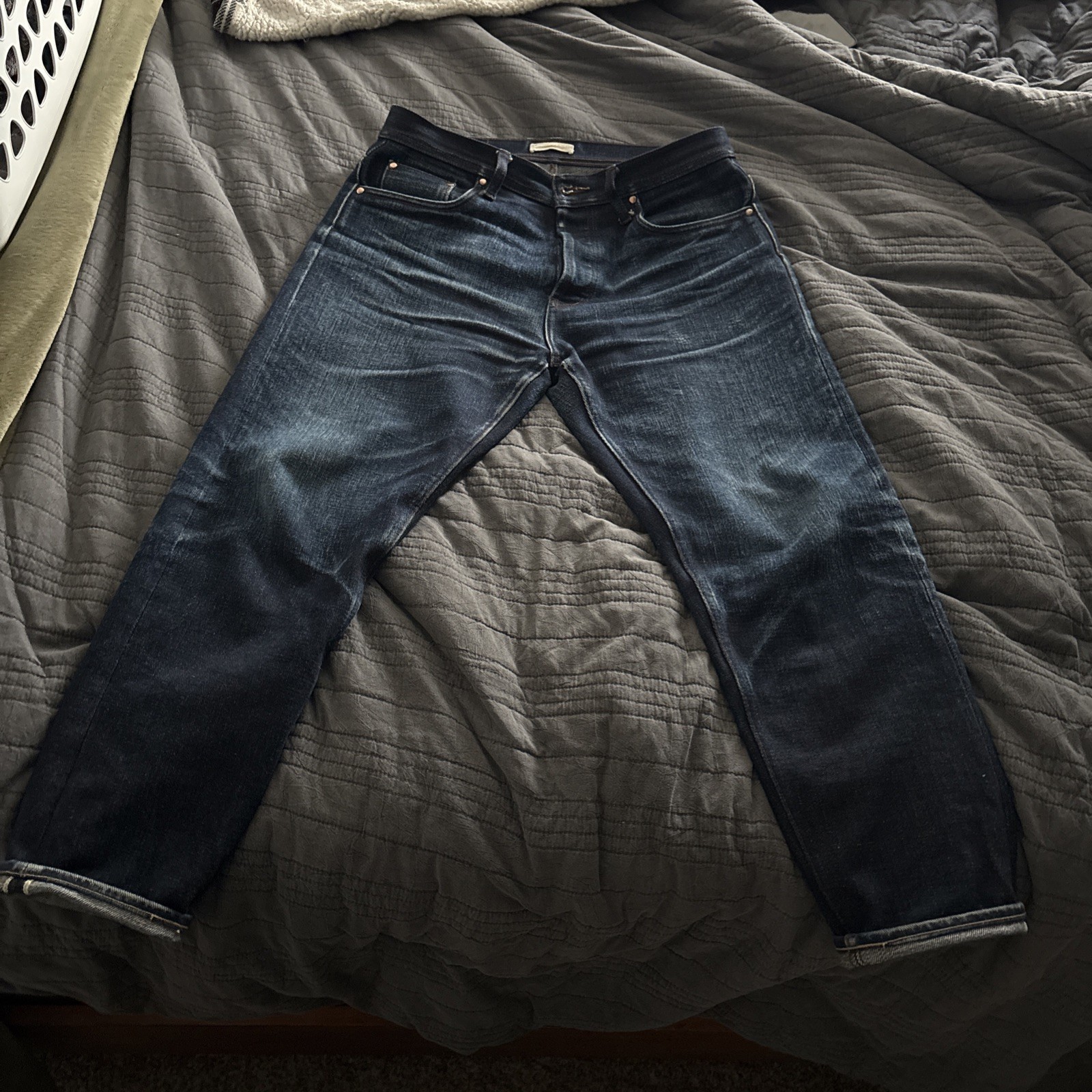Unbranded 21oz Relaxed tapered Selvedge Denim 33x 26 Unbranded 21oz Relaxed tapered Selvedge Denim 33x 26