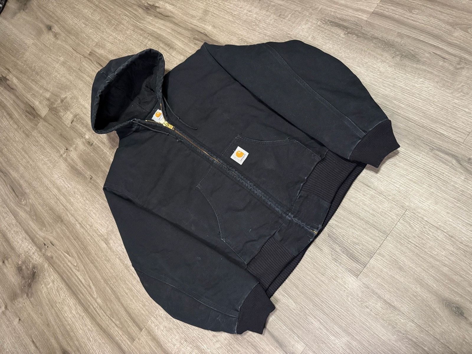 Vintage 2002 Carhartt JO4 Active Jacket Faded Black XL