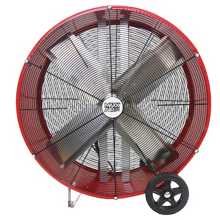 Maxx Air Bf36dd Red Barrel Air Circulator Fan, Mobile Mount, 36 In Blade Dia, Maxx Air Bf36dd Red Barrel Air Circulator Fan, Mobile Mount, 36 In Blade Dia,