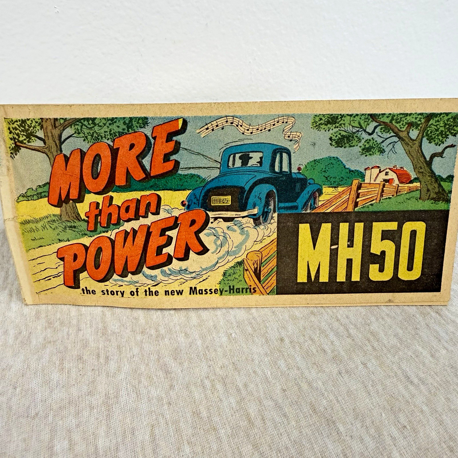 1955 Massey-Harris MH-50 More Than Power Tractor Promotional Comic