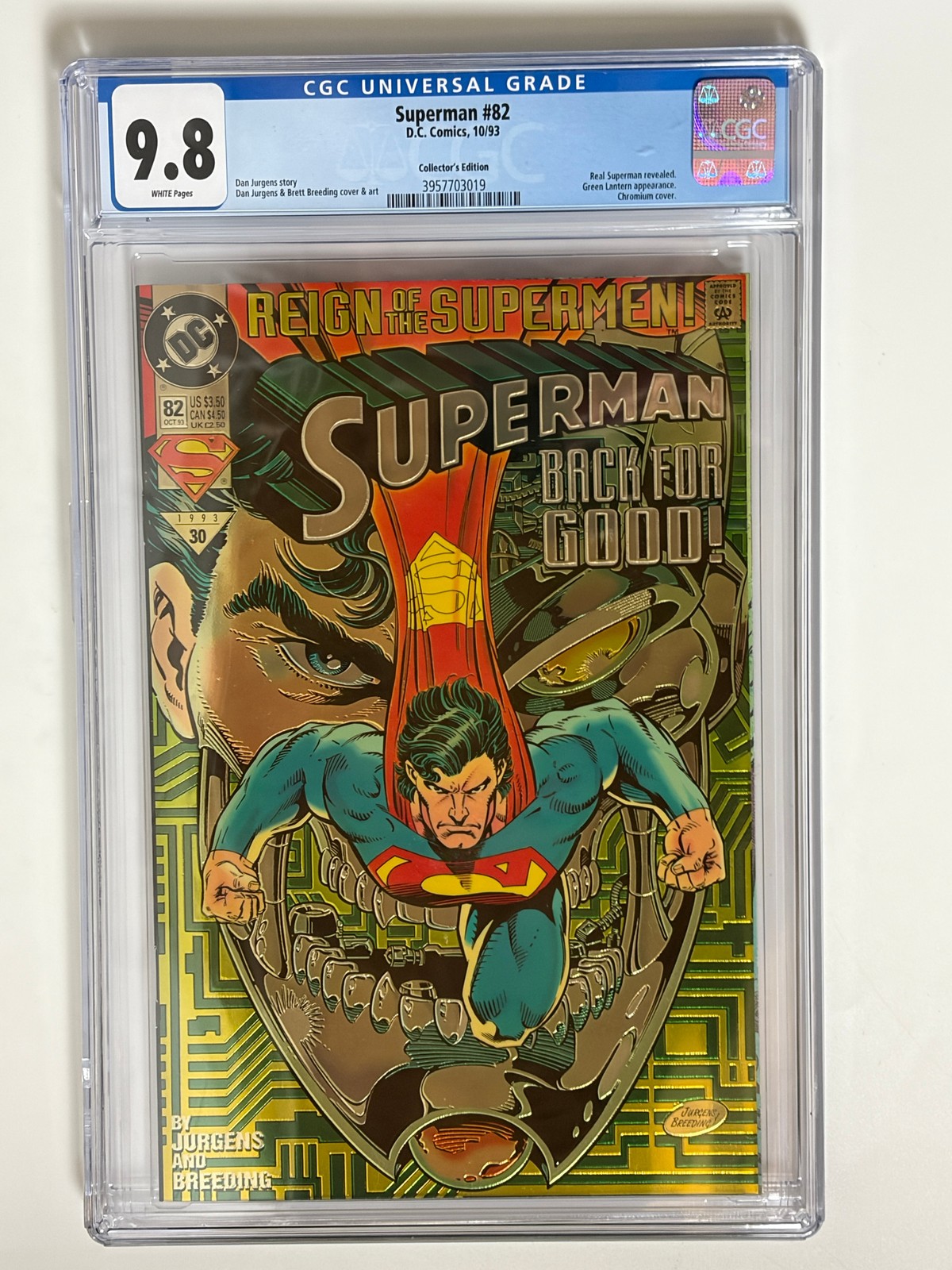 Superman #82 (1996) in CGC 9.8 Near Mint/Mint -Unlimited Shipping