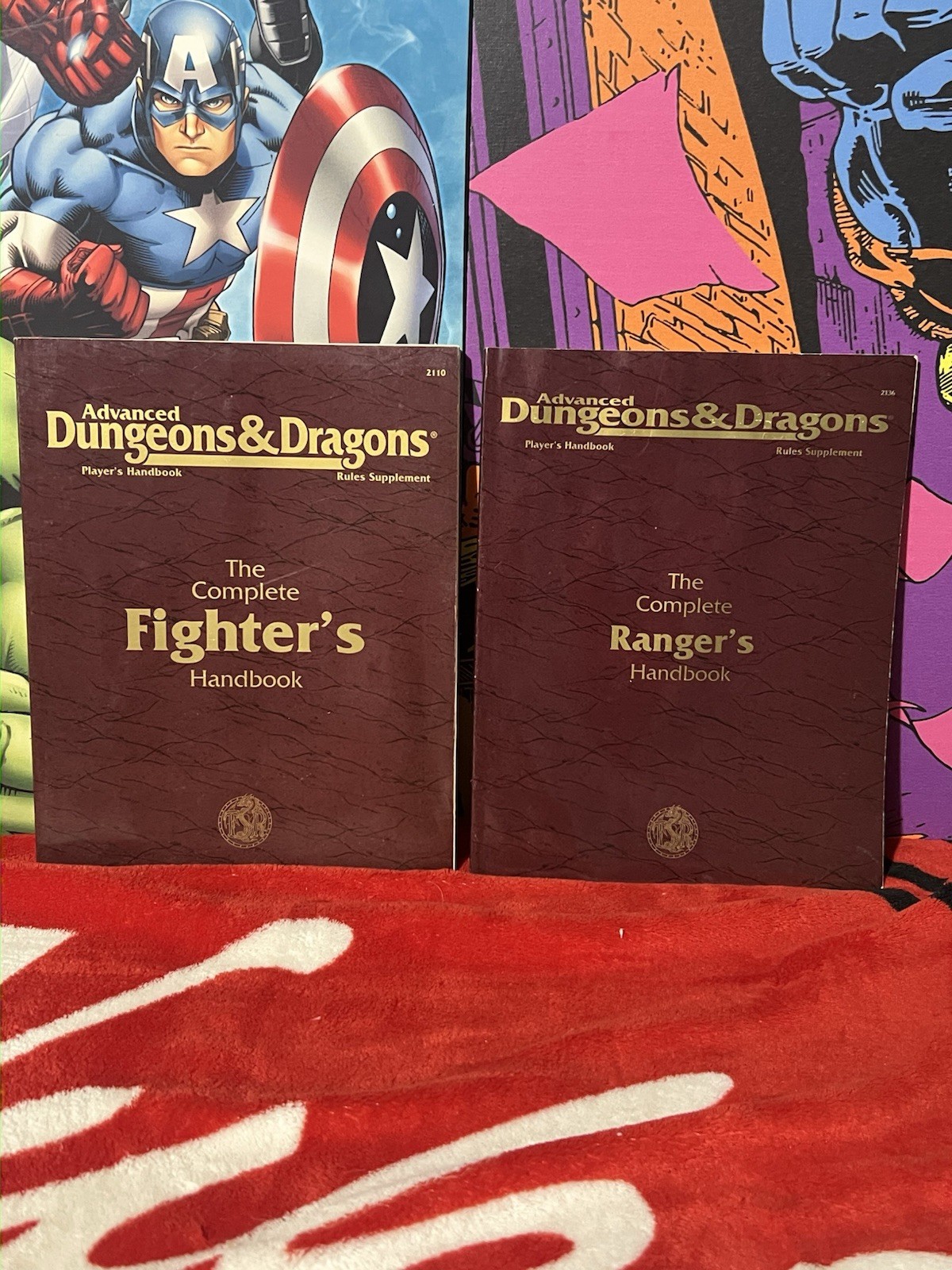 AD&D 2E Complete Fighter’s & Ranger’s Handbooks TSR 2110 2136 Vintage Lot