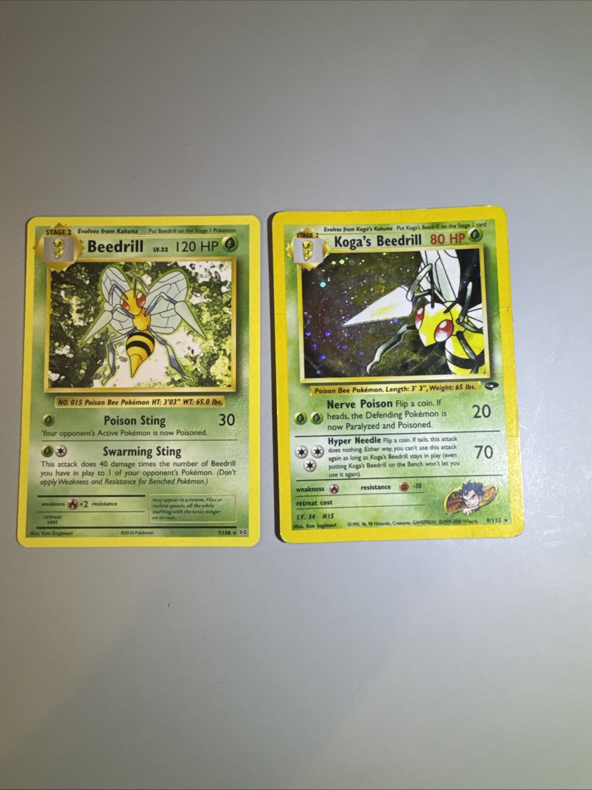 Koga's Beedrill Gym Challenge Holo Pokemon TCG (HP) + XY Evolutions Beedrill Koga's Beedrill Gym Challenge Holo Pokemon TCG (HP) + XY Evolutions Beedrill