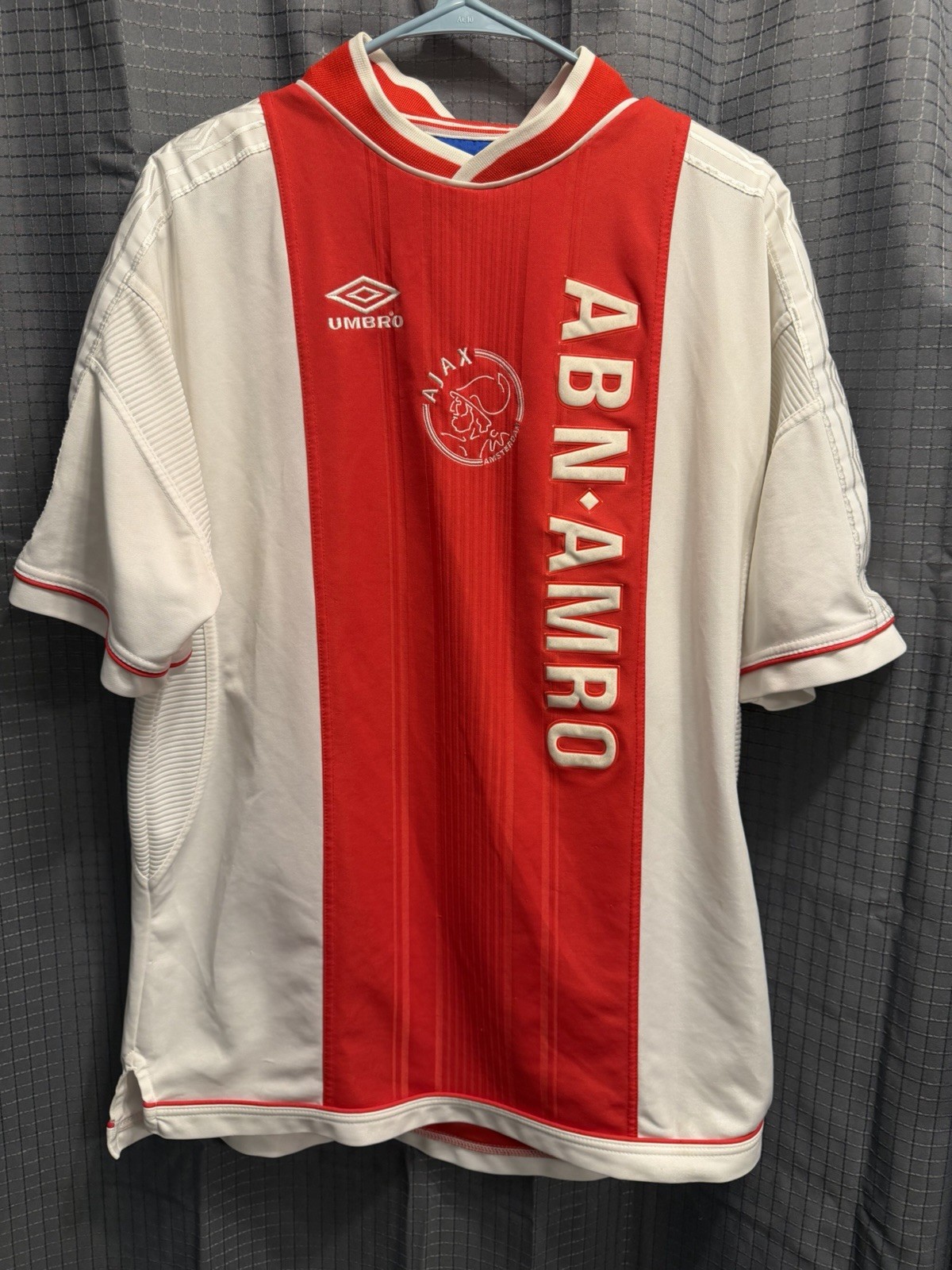 Vintage 1998-99 Ajax Amsterdam Umbro Home Soccer Jersey ABN AMRO Men’s XL