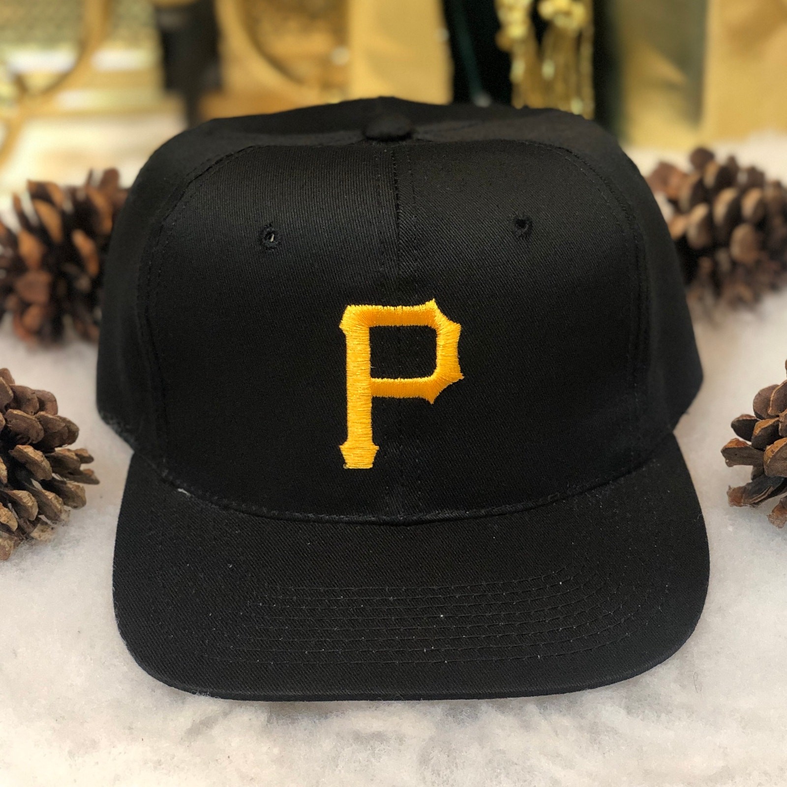 Vintage 90s MLB Pittsburgh Pirates Baseball YoungAn Snapback Hat Black NWOT Vintage 90s MLB Pittsburgh Pirates Baseball YoungAn Snapback Hat Black NWOT