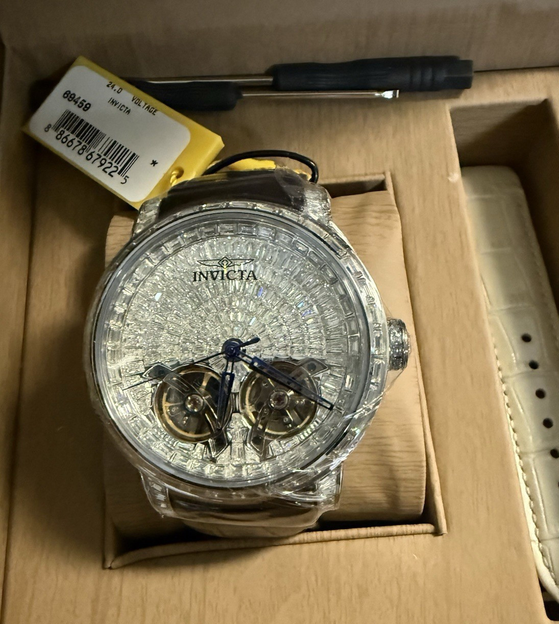 Invicta Objet D Art Men’s Automatic Leather w/Box