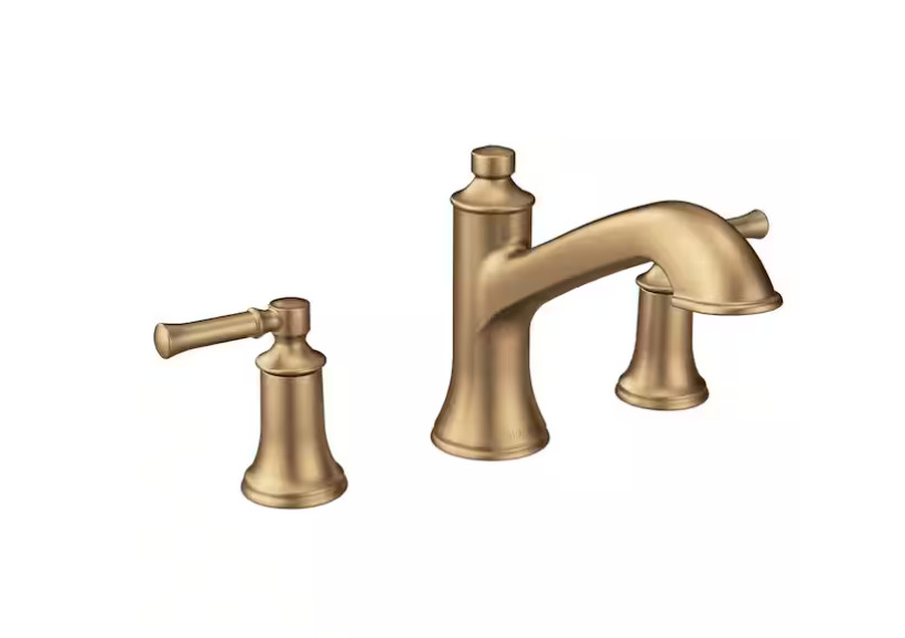 MOEN T683BZG Dartmoor 2-Handle Roman Tub Faucet-Bronzed Gold MOEN T683BZG Dartmoor 2-Handle Roman Tub Faucet-Bronzed Gold