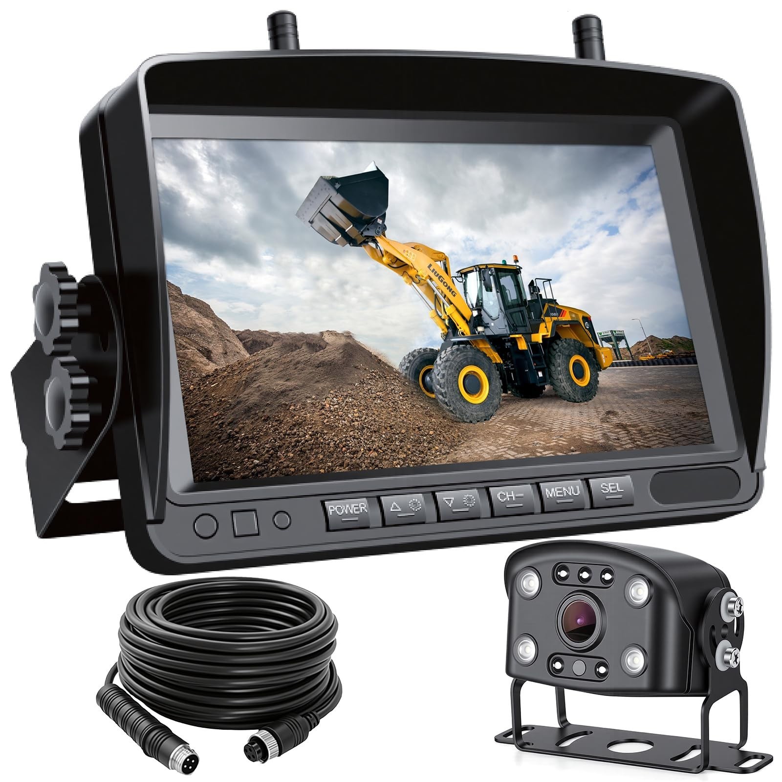 Heavy Equipment Backup Camera for Tractor,Truck,Excavator,Skid Steer | Night ... Heavy Equipment Backup Camera for Tractor,Truck,Excavator,Skid Steer | Night ...