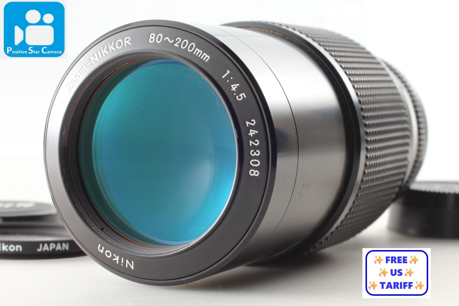 Ai Converted 🎦VIDEO👀✨Top MINT✨ Nikon Zoom NIKKOR 80-200mm f4.5 From JAPAN