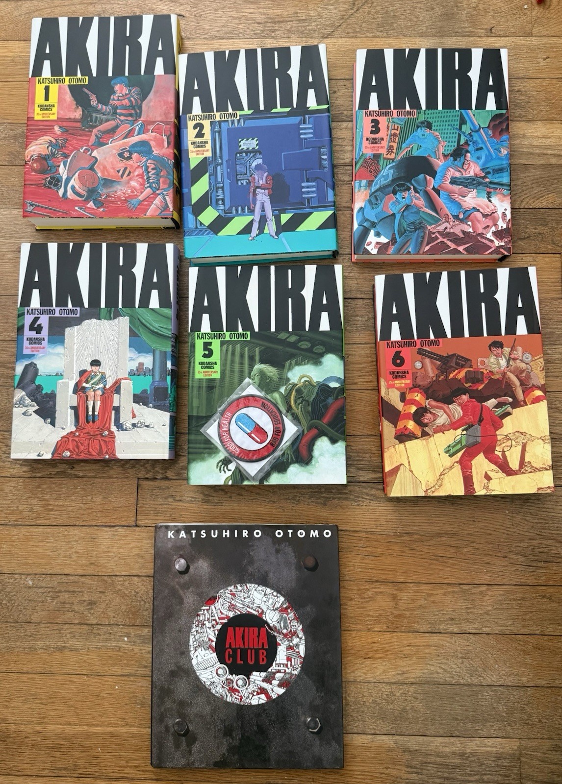 NEW Akira Club, Katsuhiro Otomo And Akira Volumes 1-6, Lot Of 7 Hardcover Books