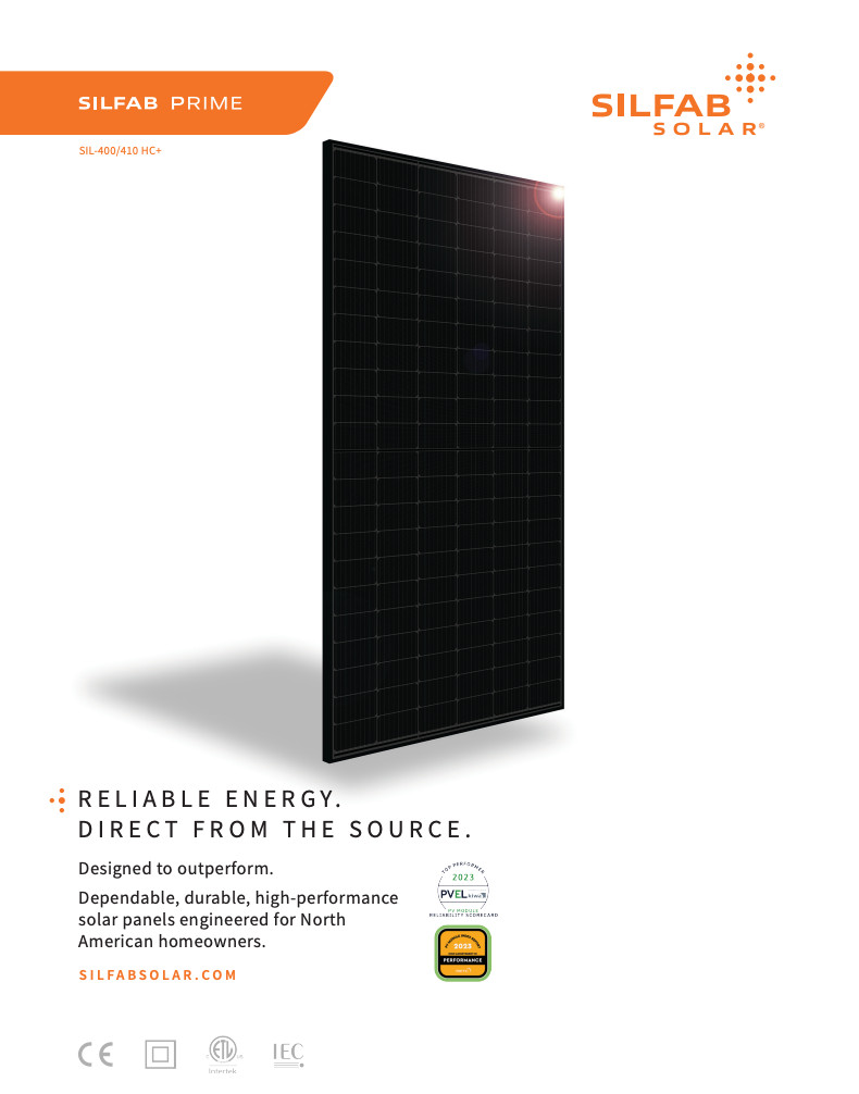 (Lot of 34) USED Silfab Solar 400 W Solar Panels - SIL-400 HC+