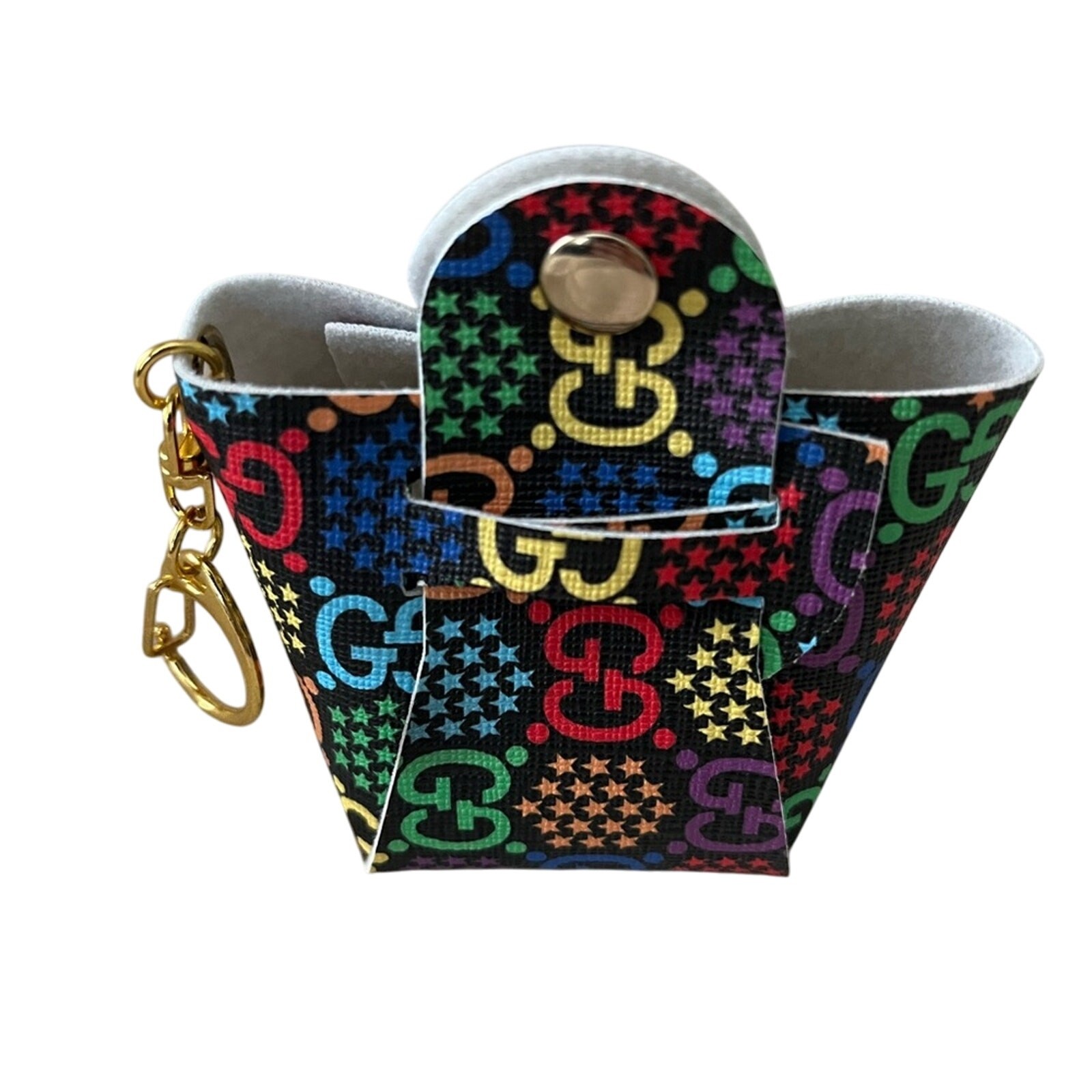 Conversion AirPod case/ Keychain From Upcycled Gucci Bag Conversion AirPod case/ Keychain From Upcycled Gucci Bag