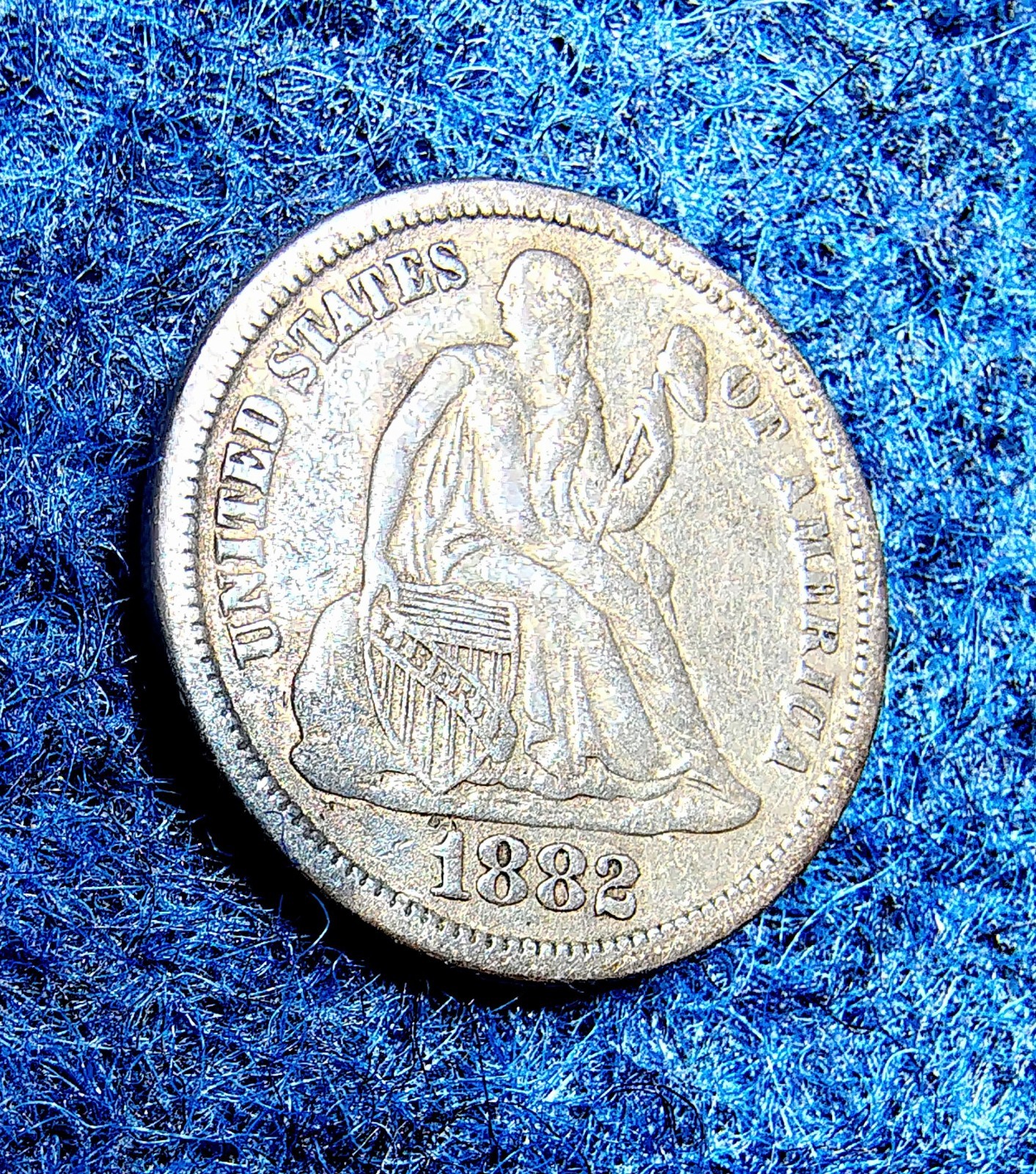 1882 Seated Dime Full Liberty An Excellent Whitman Blue Folder Candidate On This 1882 Seated Dime Full Liberty An Excellent Whitman Blue Folder Candidate On This