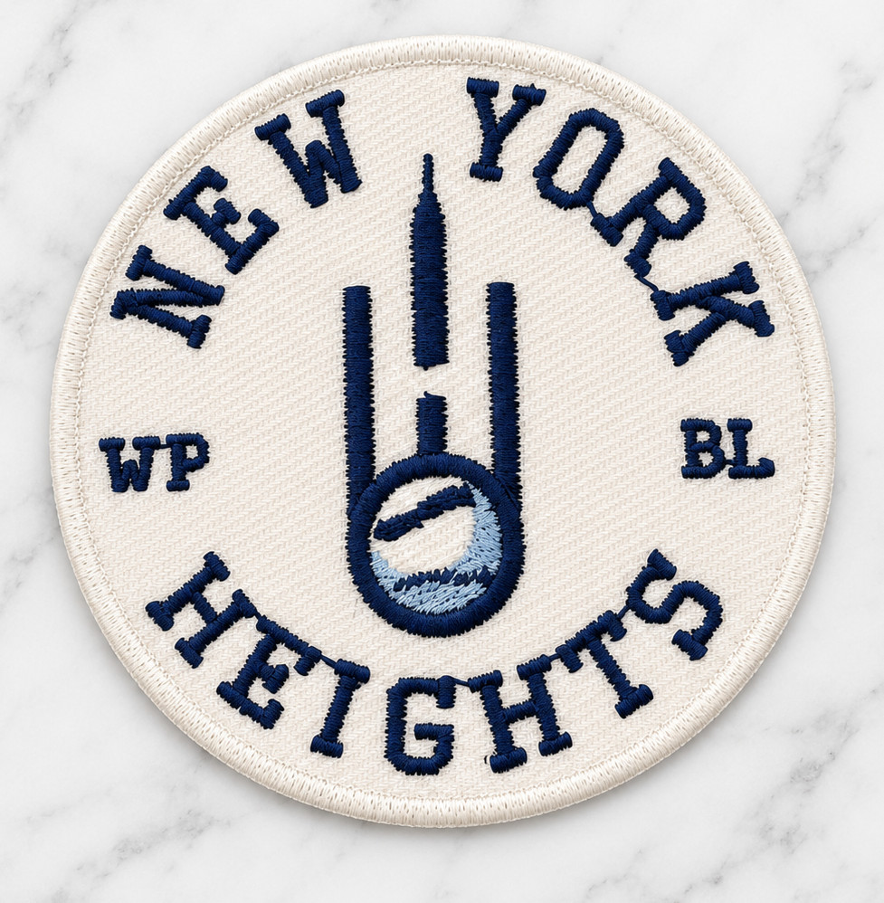NEW YORK NY HEIGHTS WPBL EMBROIDERED IRON ON PATCH 3\ NEW YORK NY HEIGHTS WPBL EMBROIDERED IRON ON PATCH 3\