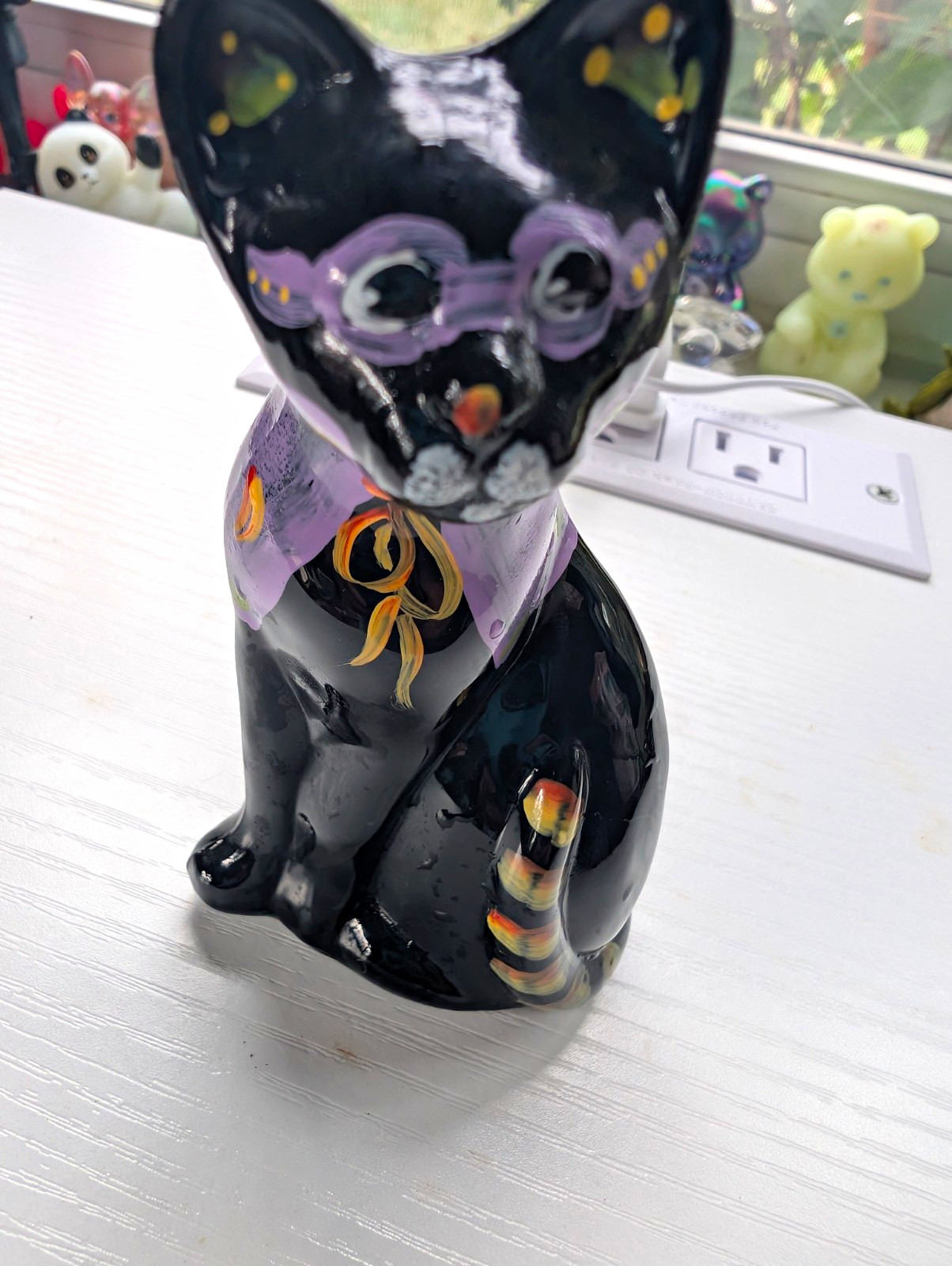 Fenton for Lenox Halloween cat Fenton for Lenox Halloween cat