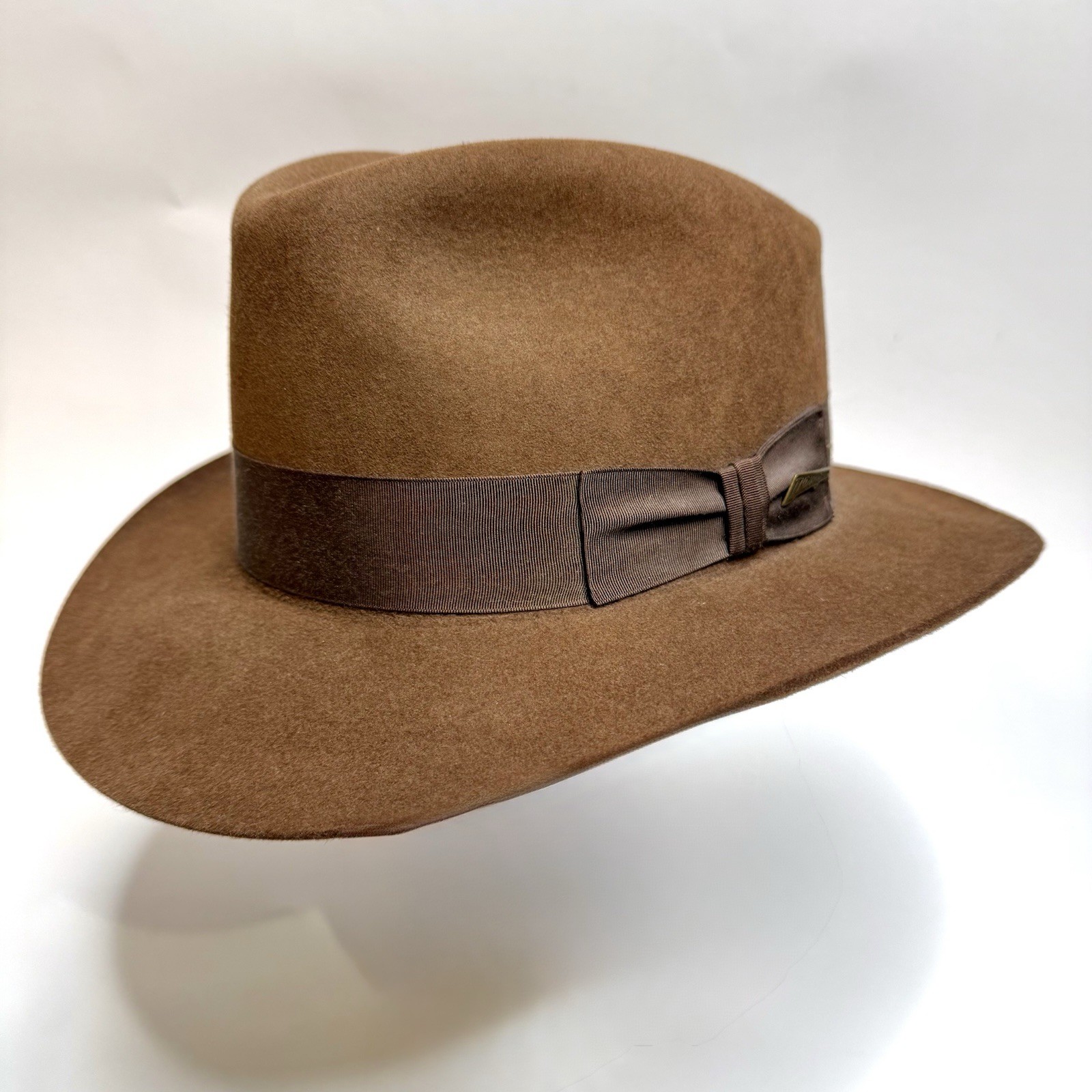 Stetson Indiana Jones Brown Felt Fedora Hat 1980s Size 7 1/2 Mint Stetson Indiana Jones Brown Felt Fedora Hat 1980s Size 7 1/2 Mint