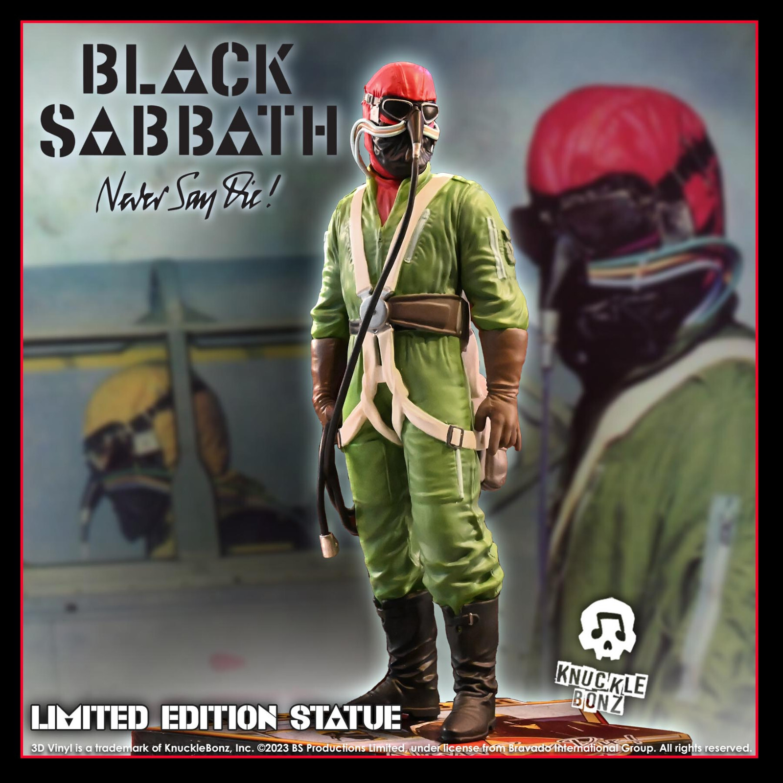 Black Sabbath Never Say Die Pilot Statue KnuckleBonz Rock Iconz - Only 1978 Made