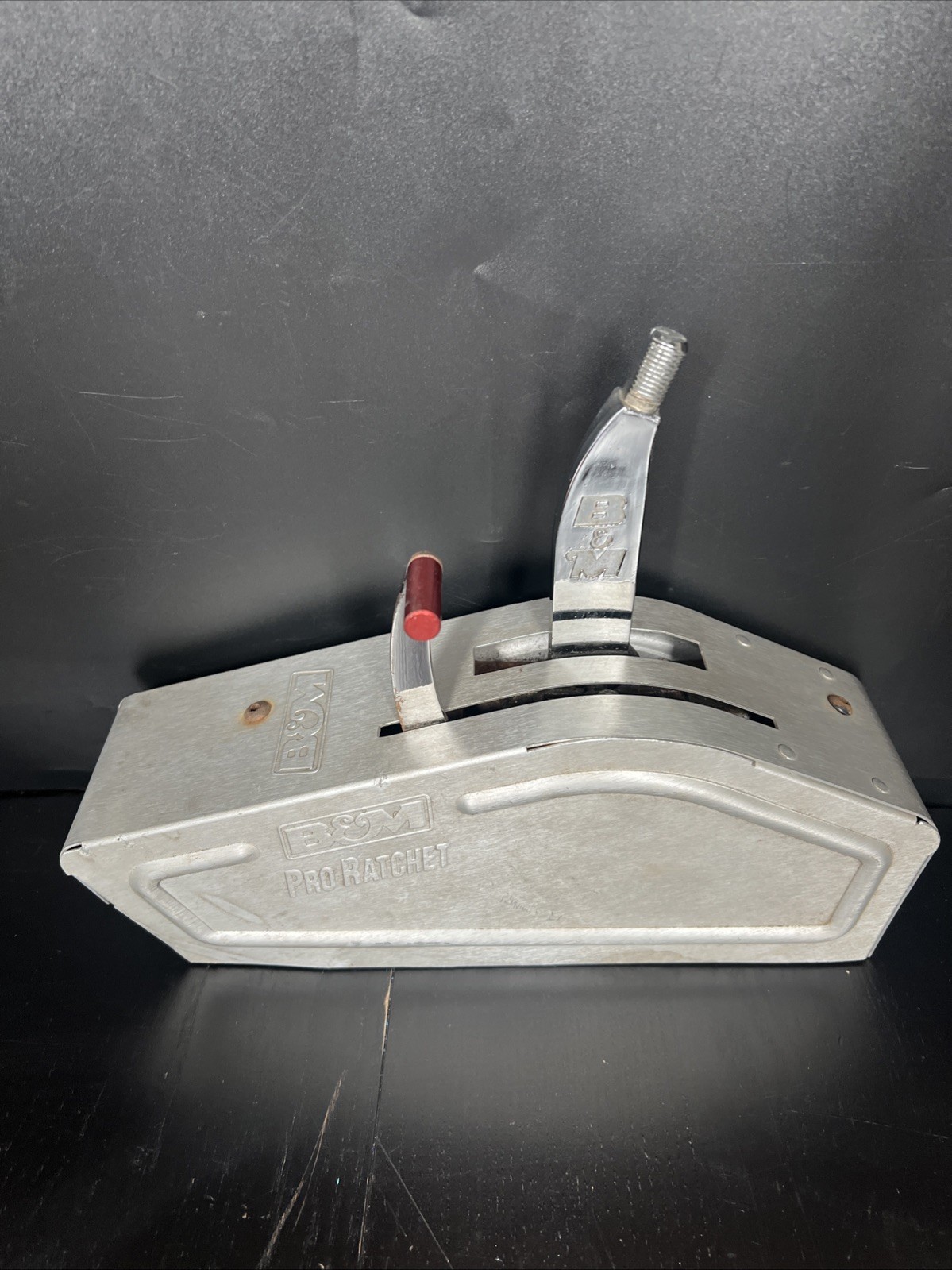 B&M Pro Ratchet Shifter Shifter Only - 3 or 4 Speed Universal No Knob Drag Race B&M Pro Ratchet Shifter Shifter Only - 3 or 4 Speed Universal No Knob Drag Race
