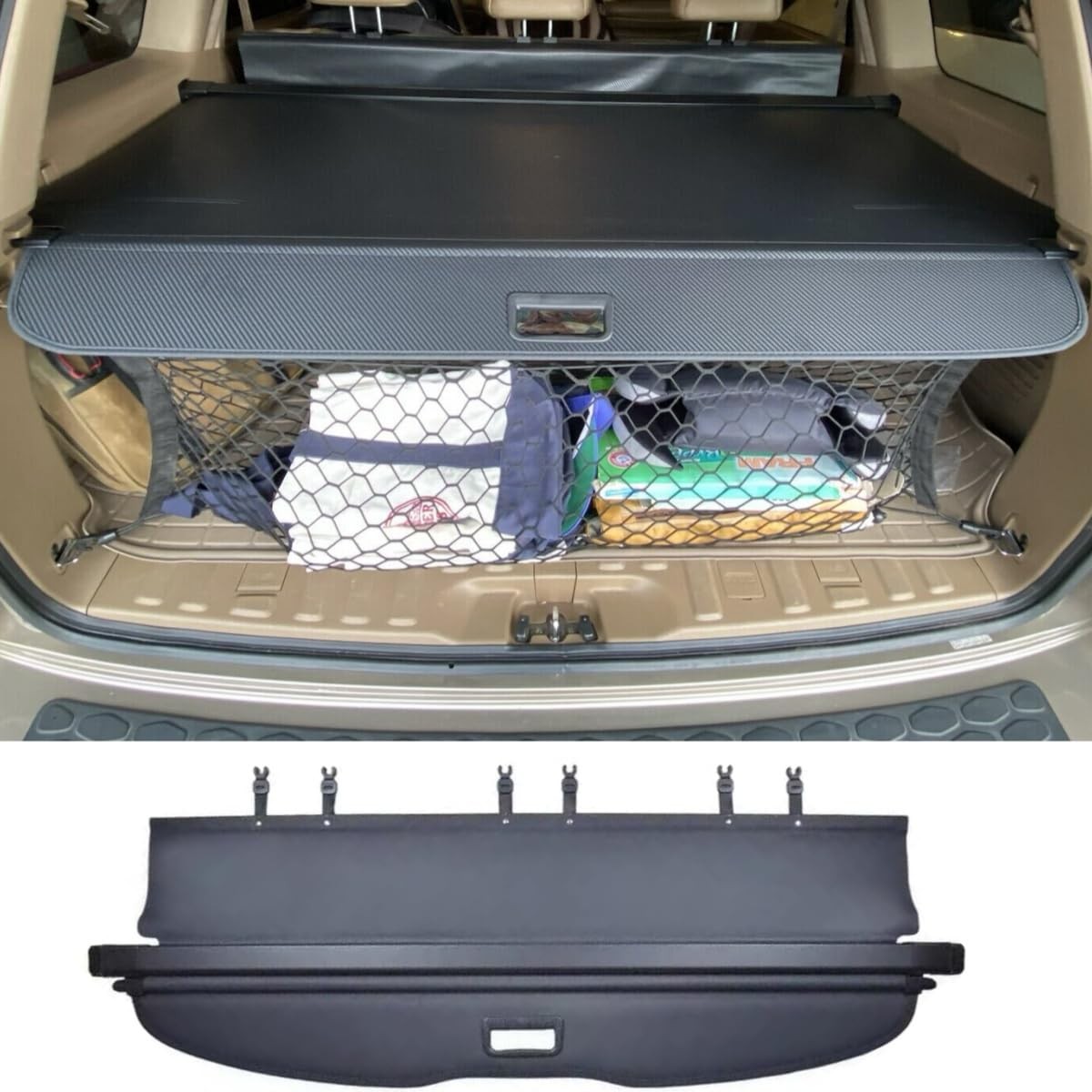 2003-2008 Honda Pilot Cargo Cover Retractable 2003-2008 Honda Pilot Cargo Cover Retractable