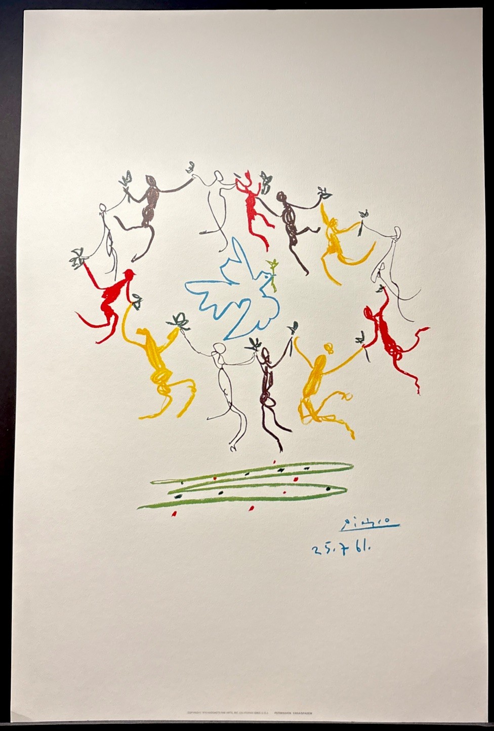 Vintage 1974 Pablo Picasso Lithograph “ Dance Of Youth” Haddad’s Art 23”x35” Vintage 1974 Pablo Picasso Lithograph “ Dance Of Youth” Haddad’s Art 23”x35”