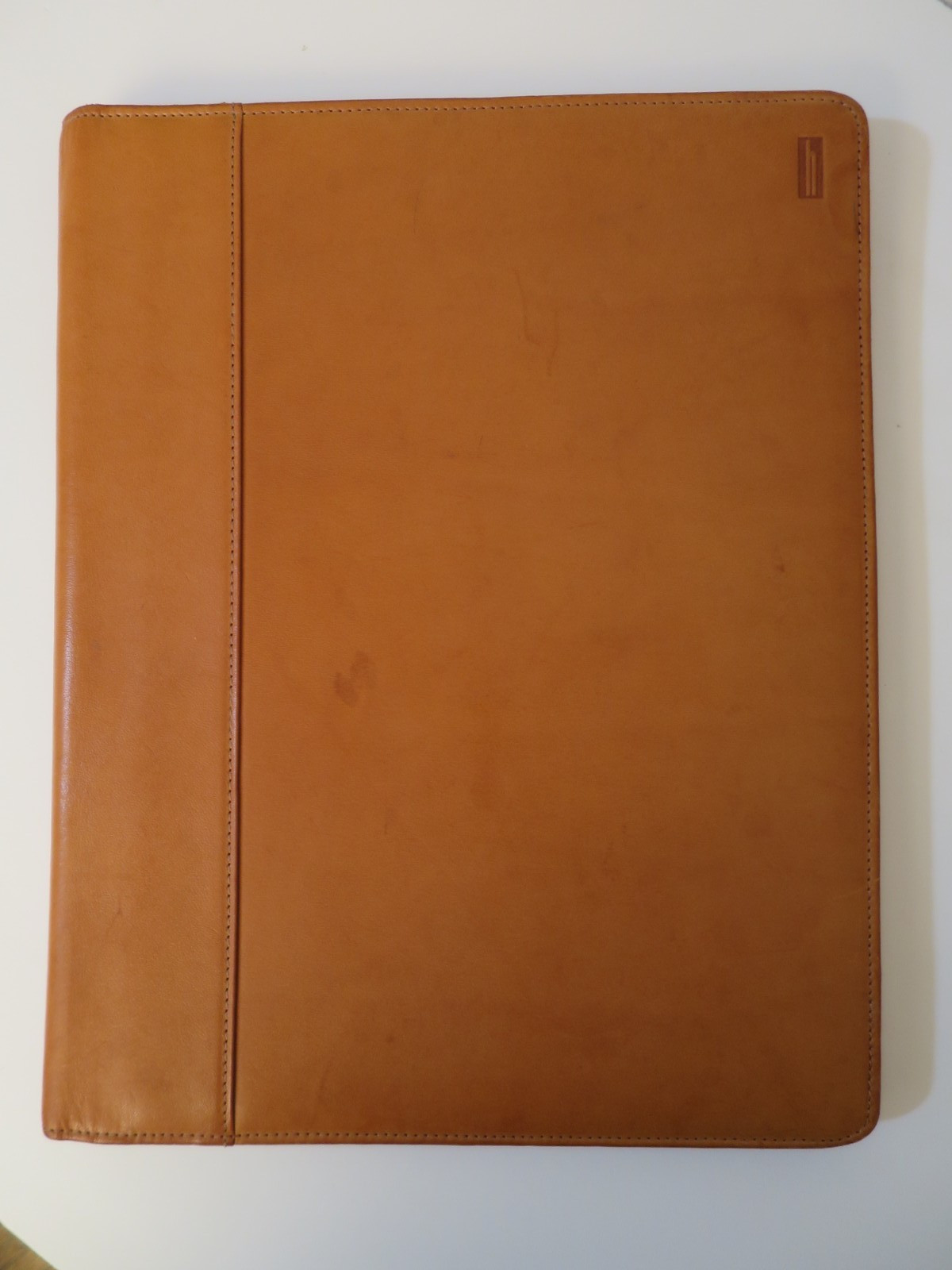 *RARE* Hartmann Leather Executive Padfolio #664 Color 4700 Natural Belting
