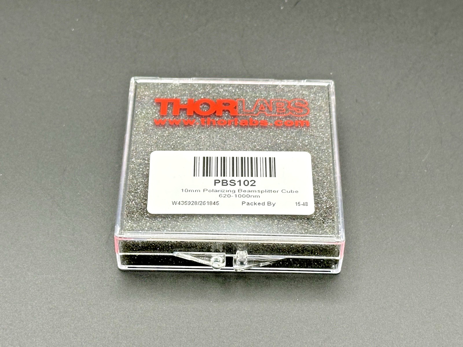 Thorlabs PBS102 10mm Polarizing Beamsplitter Cube | New Open Box