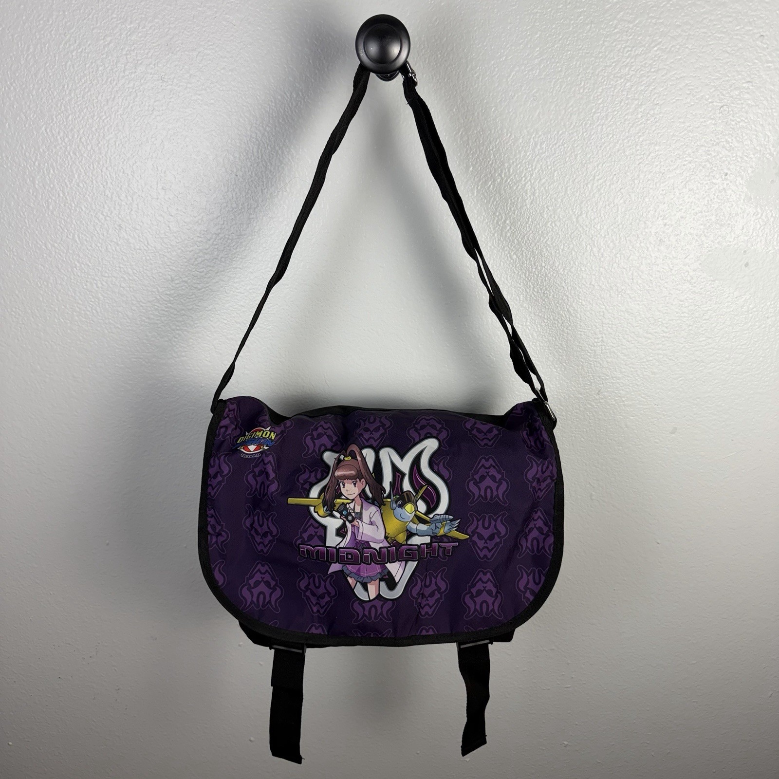 RARE Digimon Fusion Fighters Midnight 2014 Messenger Shoulder Bag Y2K Vintage RARE Digimon Fusion Fighters Midnight 2014 Messenger Shoulder Bag Y2K Vintage