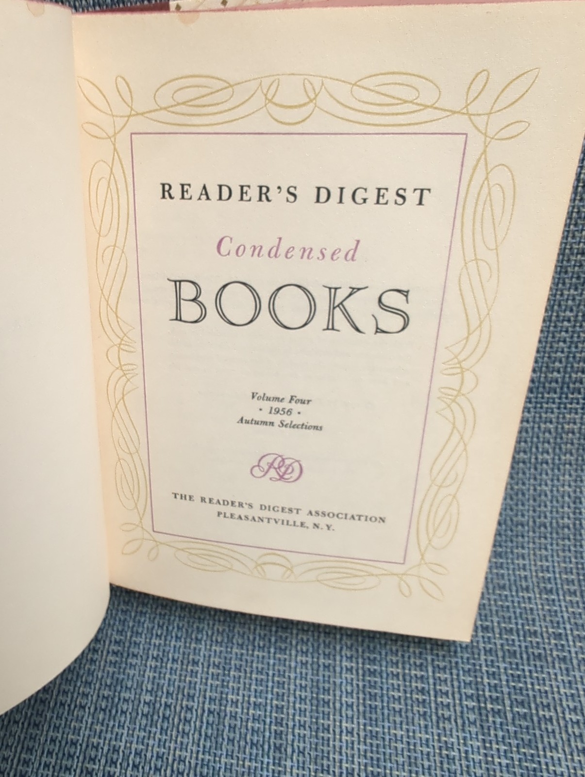 Reader’s Digest Condensed Books — Volume Four, 1956: Autumn… 1956 First Edition Reader’s Digest Condensed Books — Volume Four, 1956: Autumn… 1956 First Edition