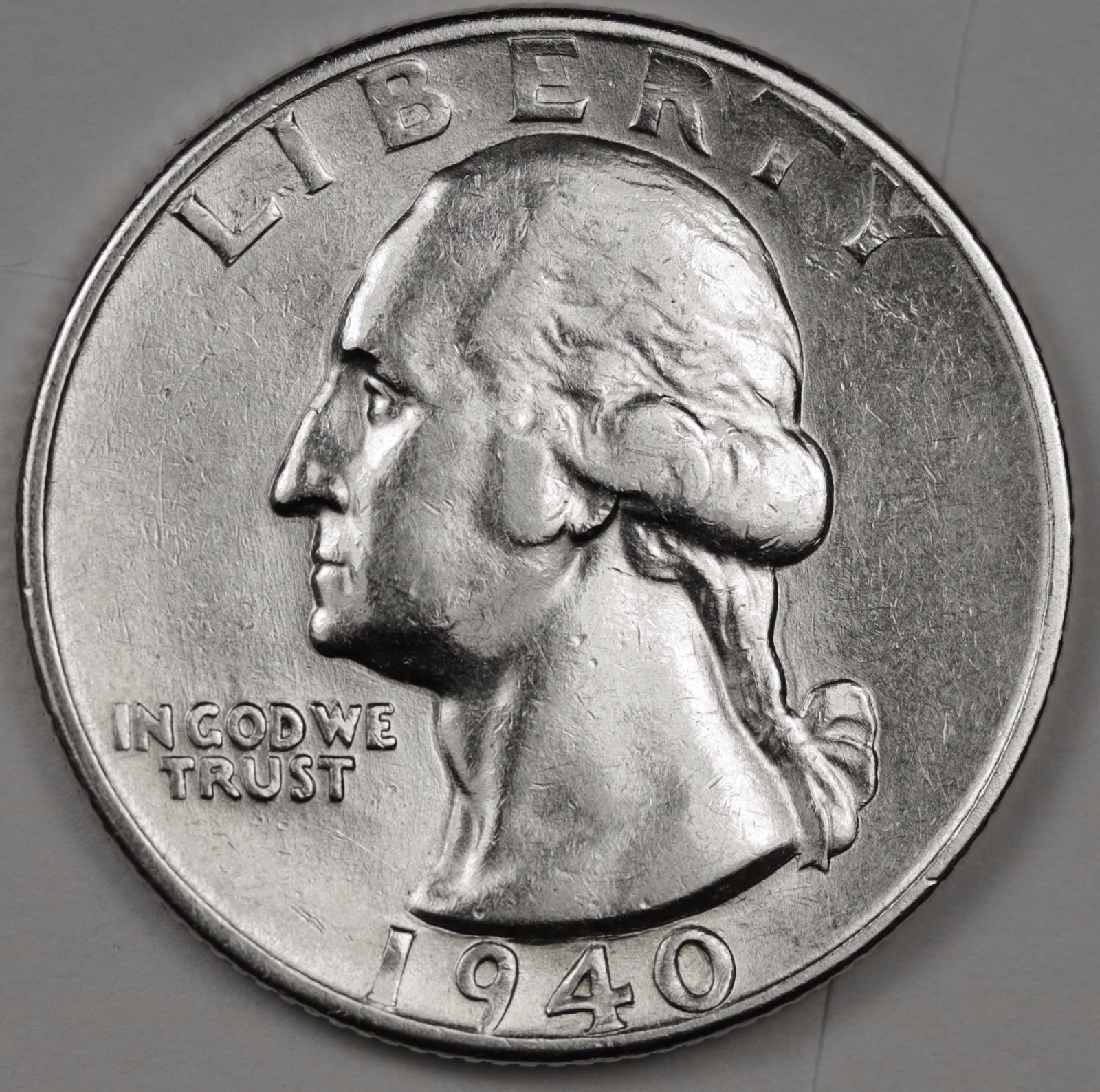 1940-D Washington Quarter About Uncirculated 103870 Inventory C