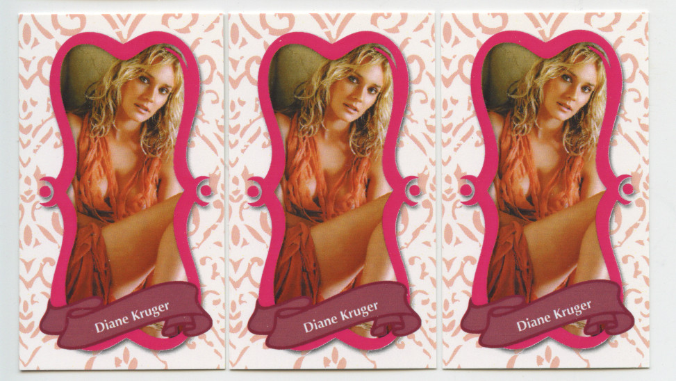 (3) DIANE KRUGER LEGEND SPOTLIGHT COLLECTOR SERIES LIMITED EDITION CARDS (3) DIANE KRUGER LEGEND SPOTLIGHT COLLECTOR SERIES LIMITED EDITION CARDS