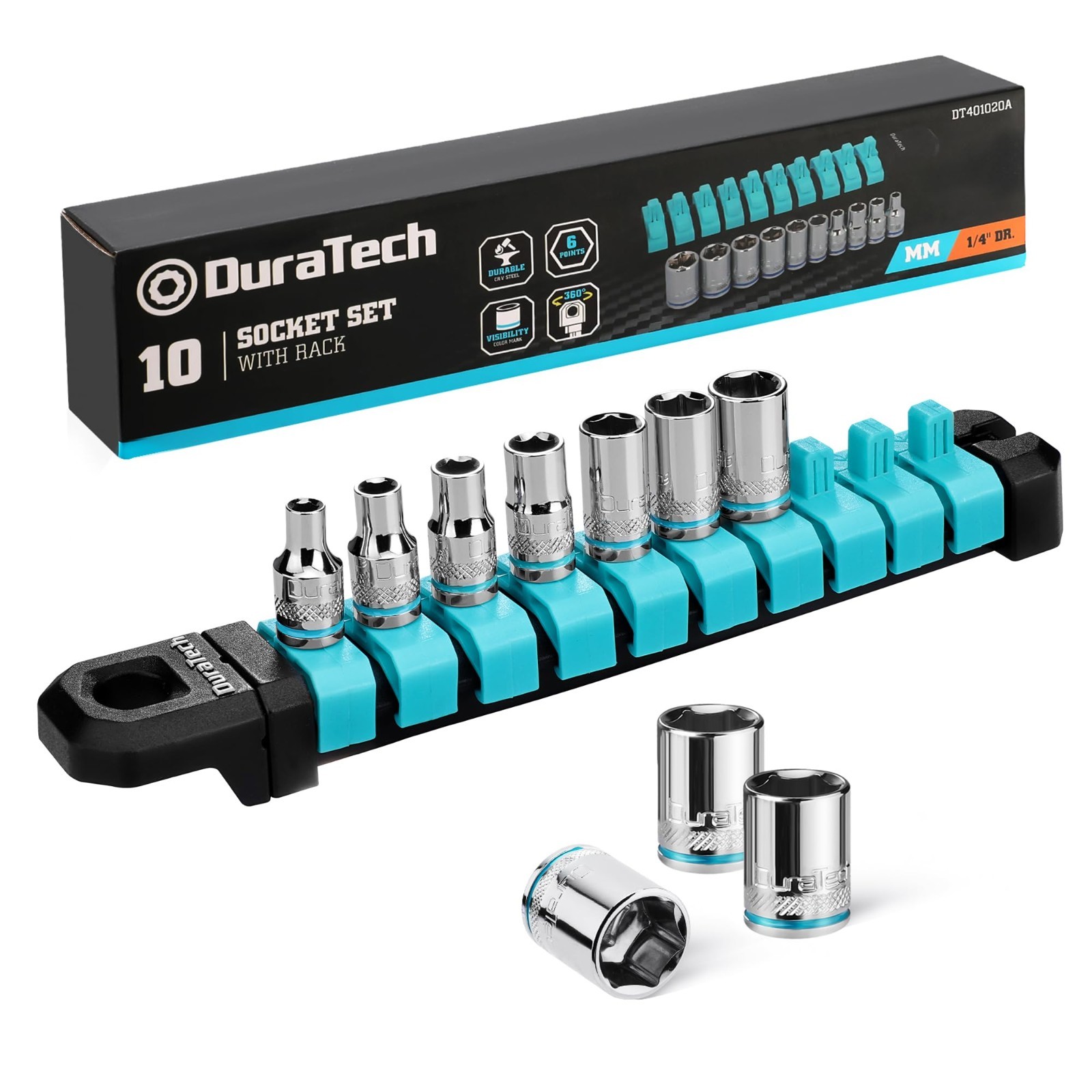 10PCS Metric Socket Set 1/4 10PCS Metric Socket Set 1/4