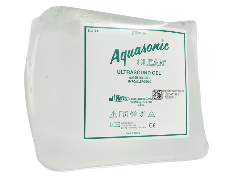 Aquasonic Clear Ultrasound Transmission Gel 5 Liter SONICPACS - Lot of 8 Liters