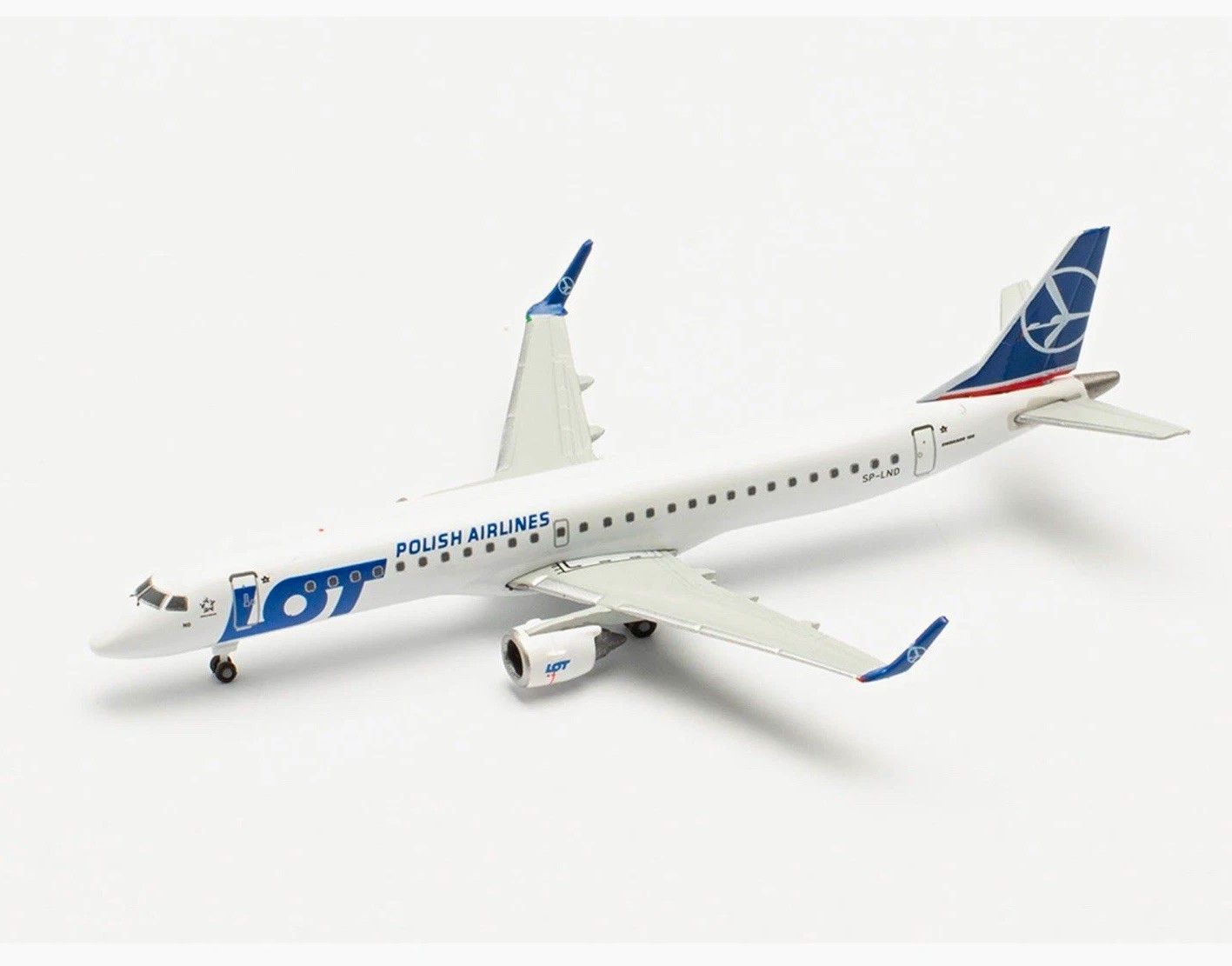 Polish Lot Embraer E-195 Herpa Wings 1:500 Diecast Scale Model Airplane Polish Lot Embraer E-195 Herpa Wings 1:500 Diecast Scale Model Airplane