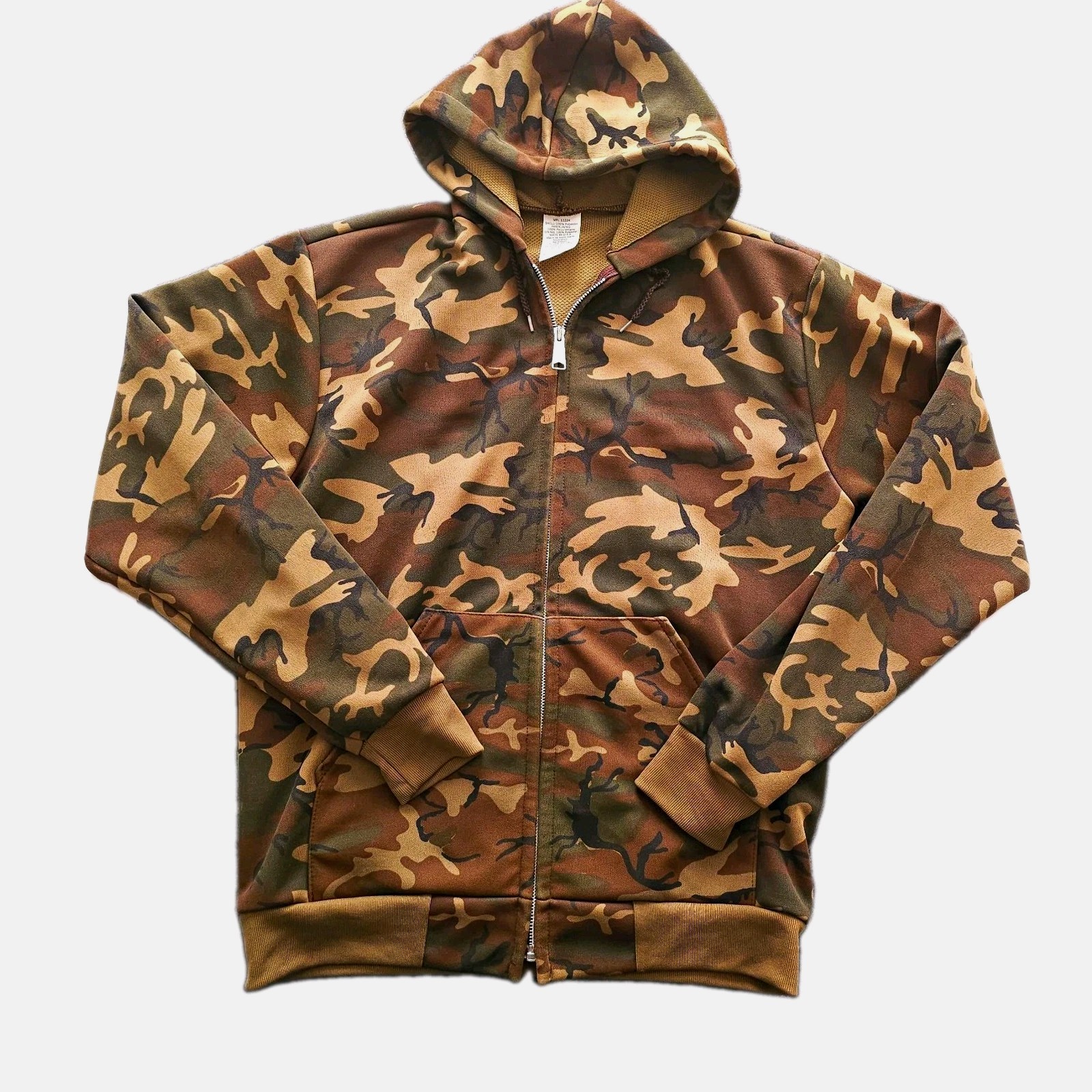 Carharrt Mens Full Zip Woodland Camo Hoodie Contract Blank Size L WPL 13224 USA Carharrt Mens Full Zip Woodland Camo Hoodie Contract Blank Size L WPL 13224 USA