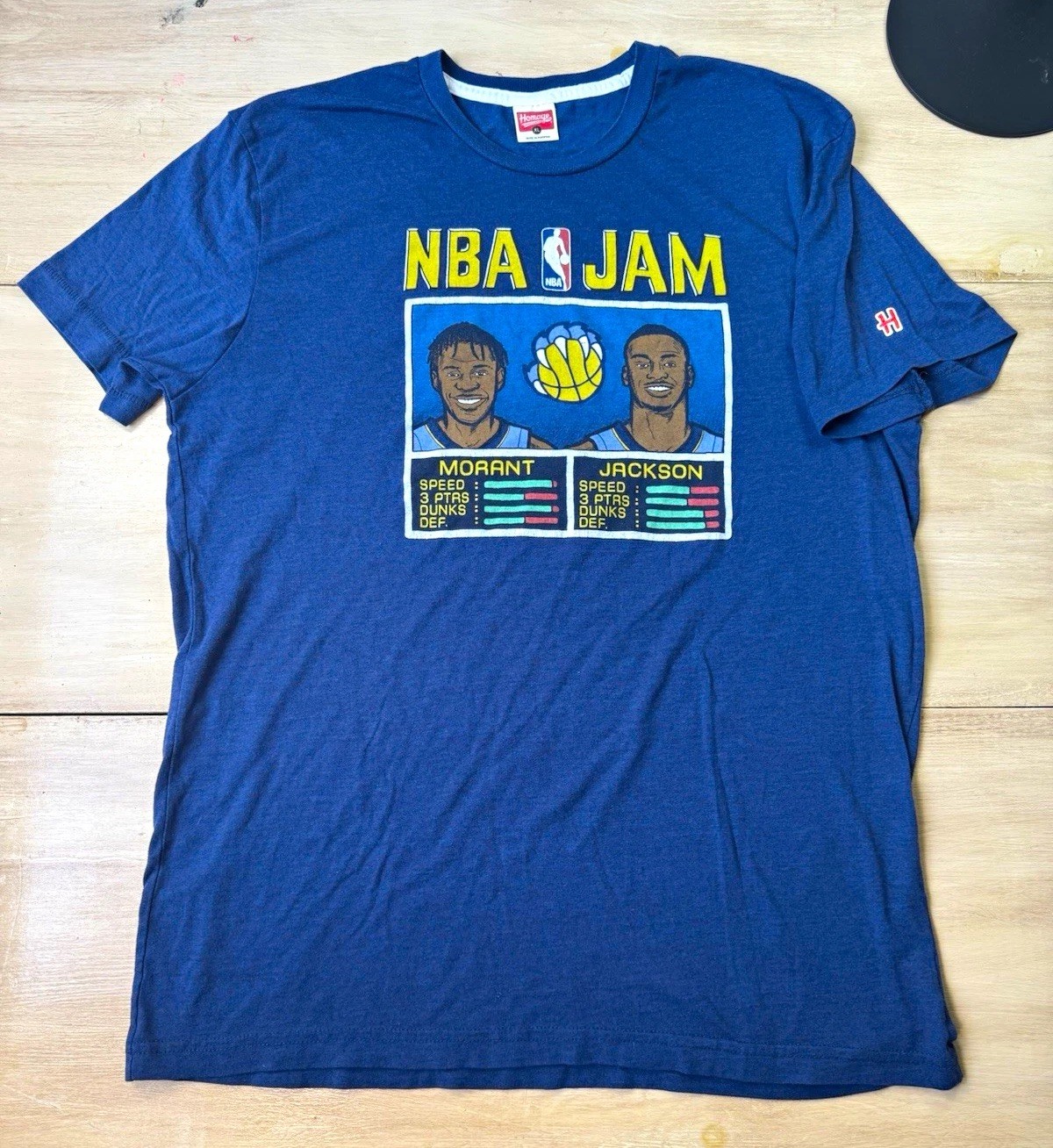 Homage NBA Jam Memphis Grizzlies Shirt Extra Large Ja Morant Jaren Jackson Jr Homage NBA Jam Memphis Grizzlies Shirt Extra Large Ja Morant Jaren Jackson Jr