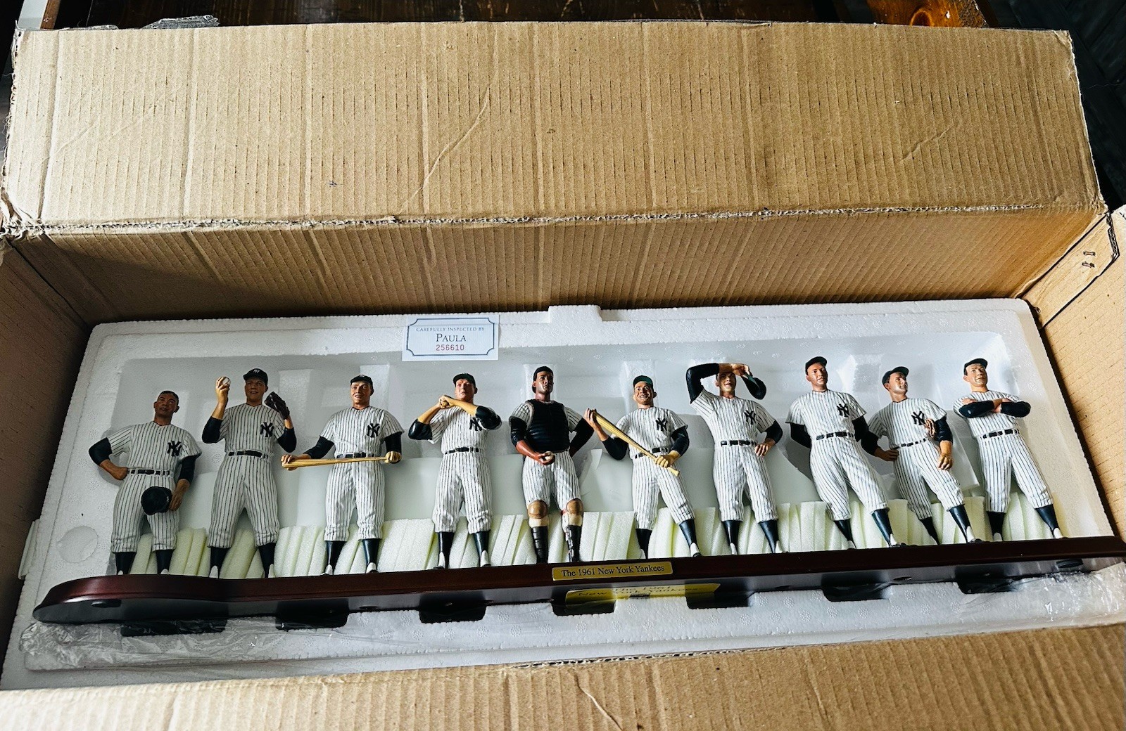 NEW Danbury Mint 1961 New York Yankees 10 Figurine Set Roger Maris Mickey Mantle NEW Danbury Mint 1961 New York Yankees 10 Figurine Set Roger Maris Mickey Mantle