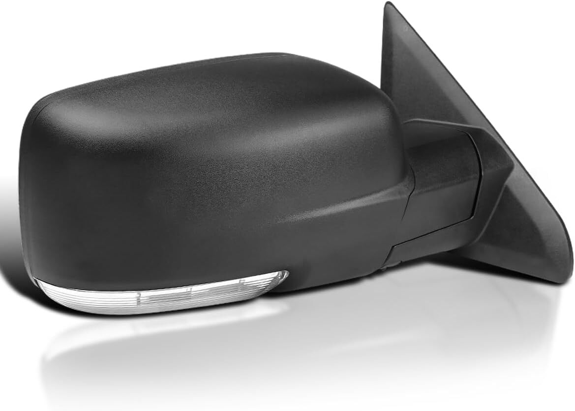 For 2013-2019 Ram 1500 Power Folding Right Side Mirror Black Cover w/ Signal