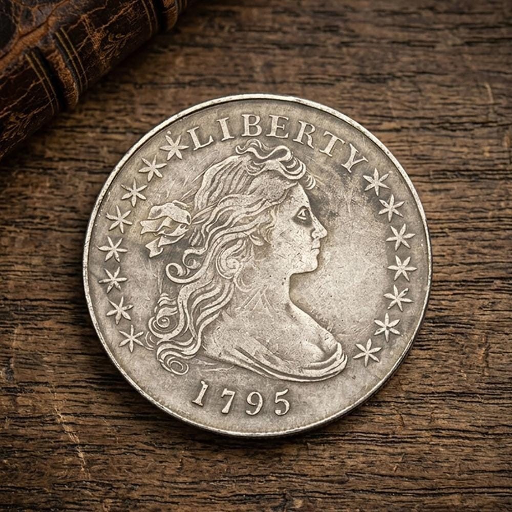 1795 Draped Bust Silver Dollar Rare US Old Liberty Antique Collectible Coin 1795 Draped Bust Silver Dollar Rare US Old Liberty Antique Collectible Coin