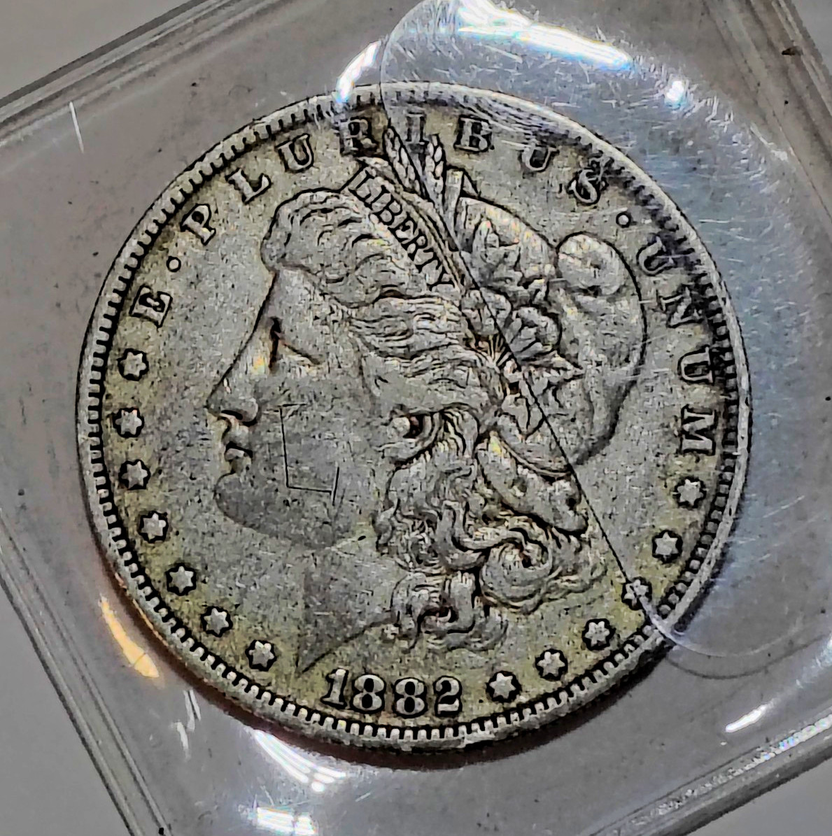 1882-O/S Morgan Silver Dollar O Over S Mint Mark Variety Rare Circulated VAM