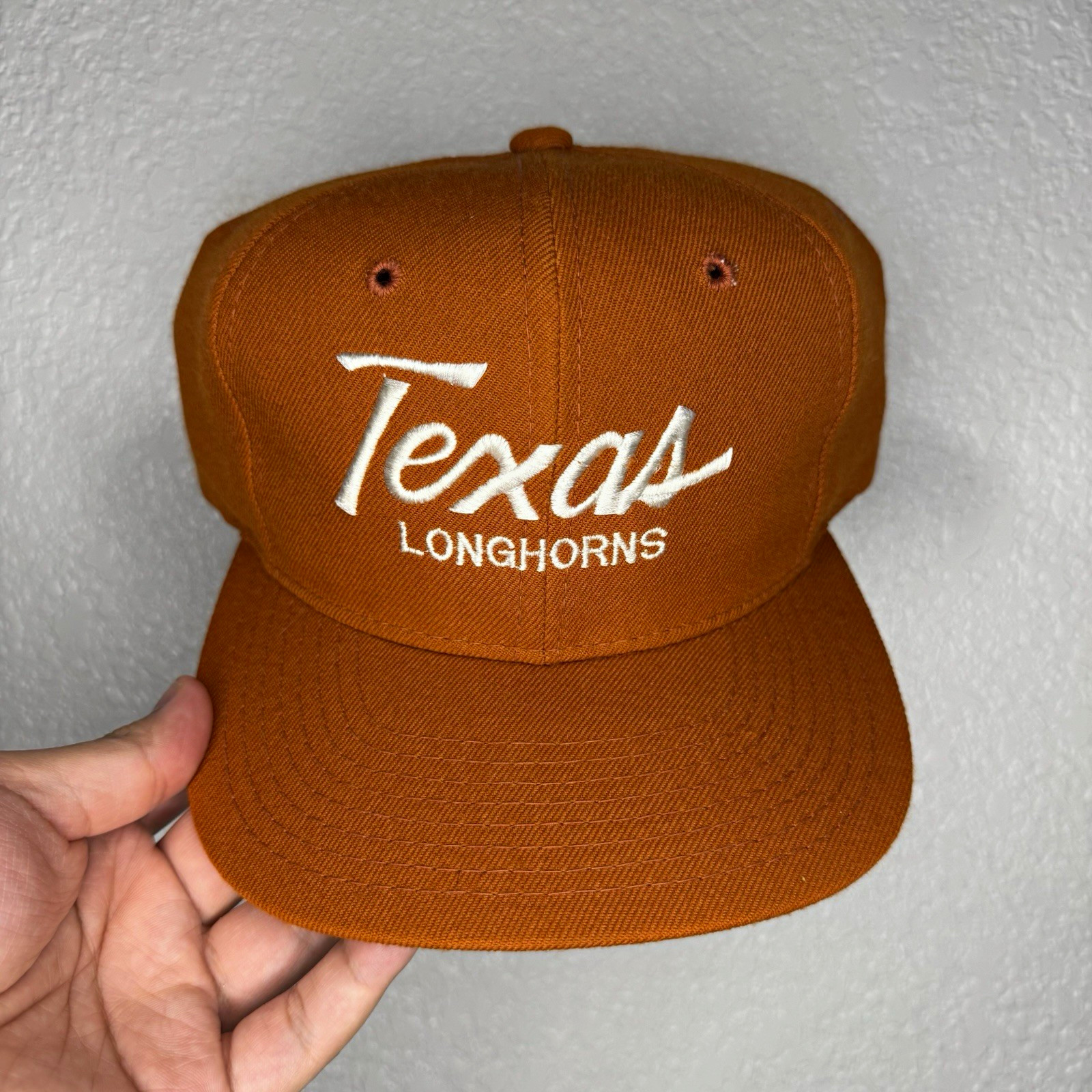 Vintage Texas Longhorns Sports Specialties Single Line Script SnapBack Hat NCAA Vintage Texas Longhorns Sports Specialties Single Line Script SnapBack Hat NCAA