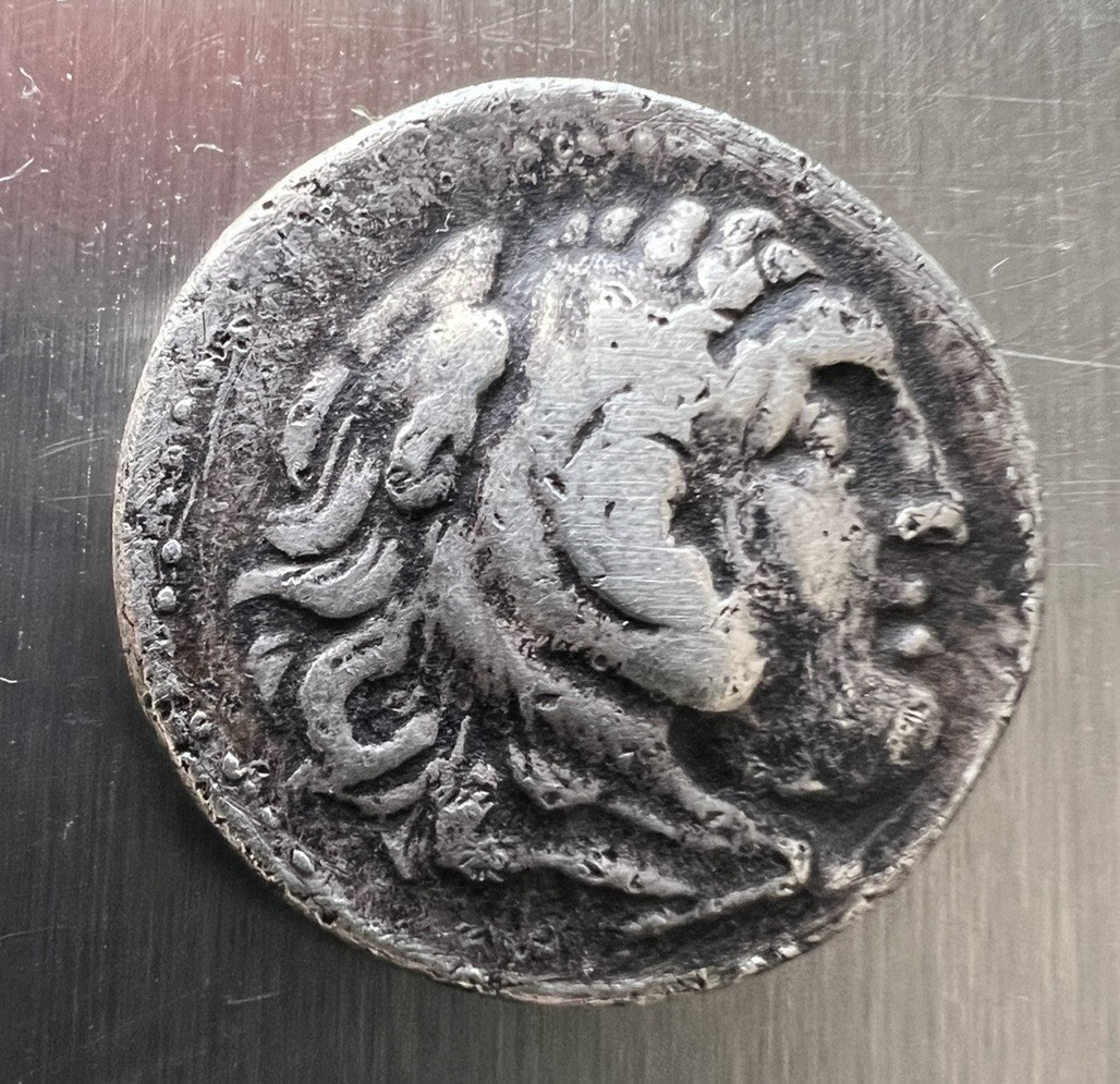 Ancient Alexander the Great AR Silver Tetrobol 5.56g MH Miletus Ionia Zeus Herc