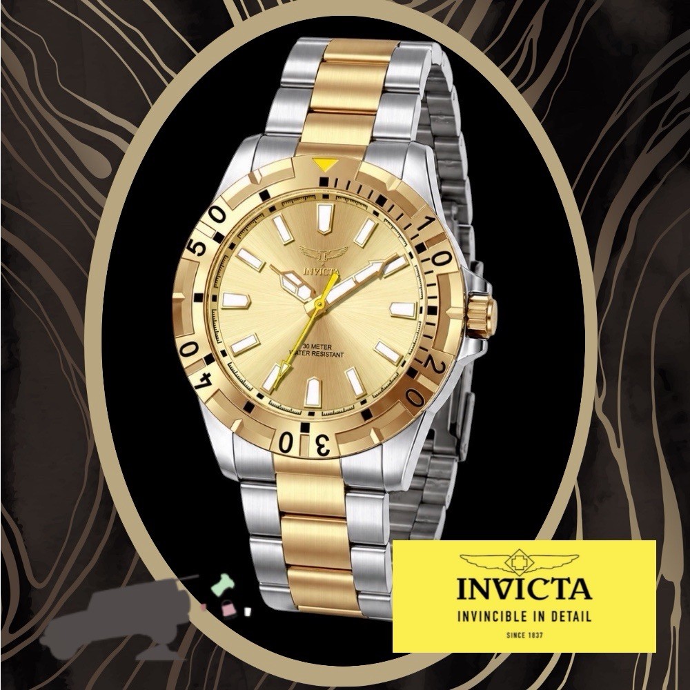 New INVICTA Specialty Men’s Watch~42mm Quartz Gold~69035 NIB