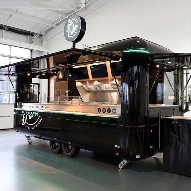 Commercial Food Van Concession Street Mobile Food Truck Cart Fast Food Trailer Commercial Food Van Concession Street Mobile Food Truck Cart Fast Food Trailer
