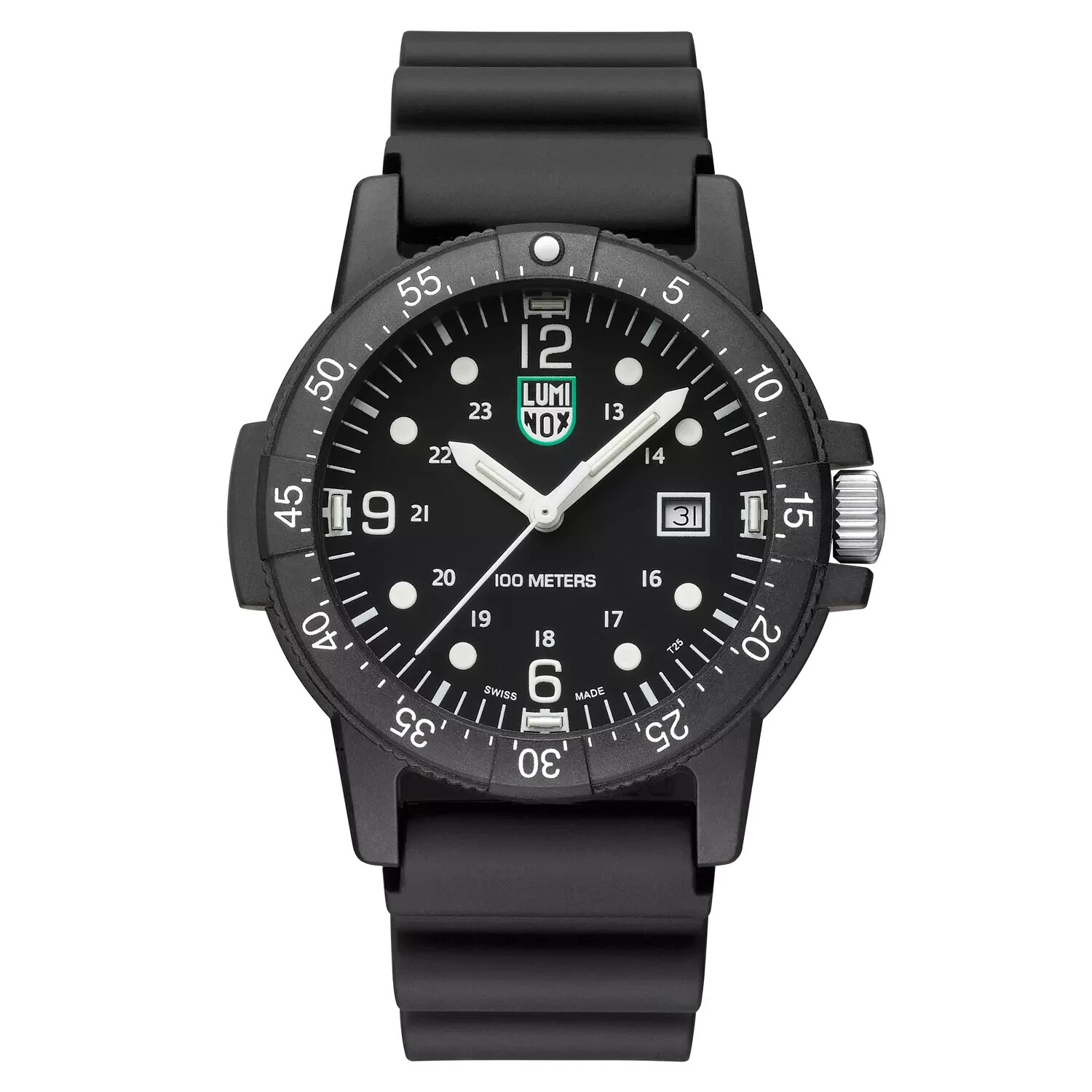 Luminox Sea Bass Men\'s CARBONOX Black Dial Rubber Strap Sport Watch -  X2.2001