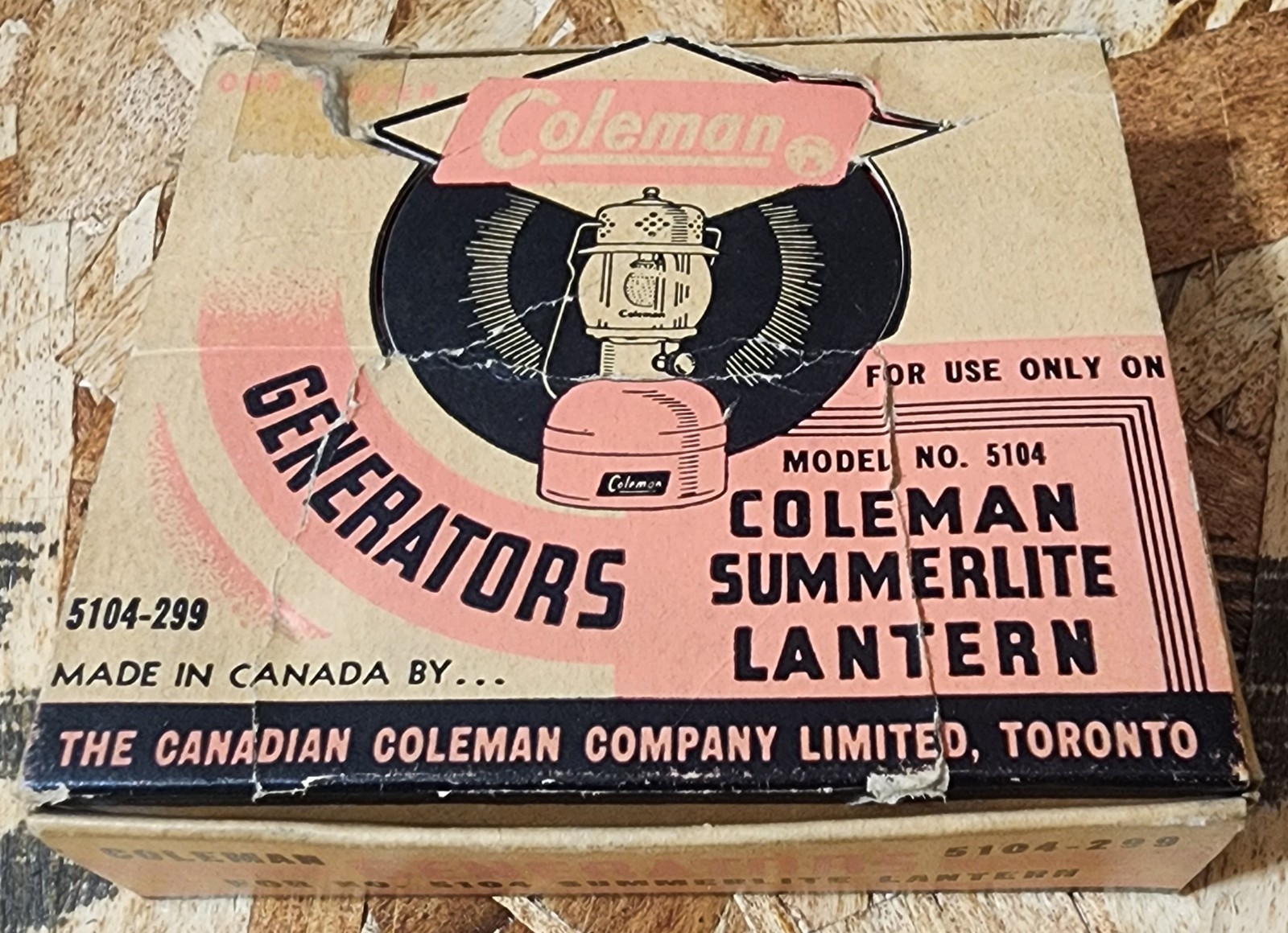 EXTREMELY RARE COLEMAN 5104 RETAIL BOX, TWELVE 5104-299 GENERATORS NEW OLD STOCK EXTREMELY RARE COLEMAN 5104 RETAIL BOX, TWELVE 5104-299 GENERATORS NEW OLD STOCK