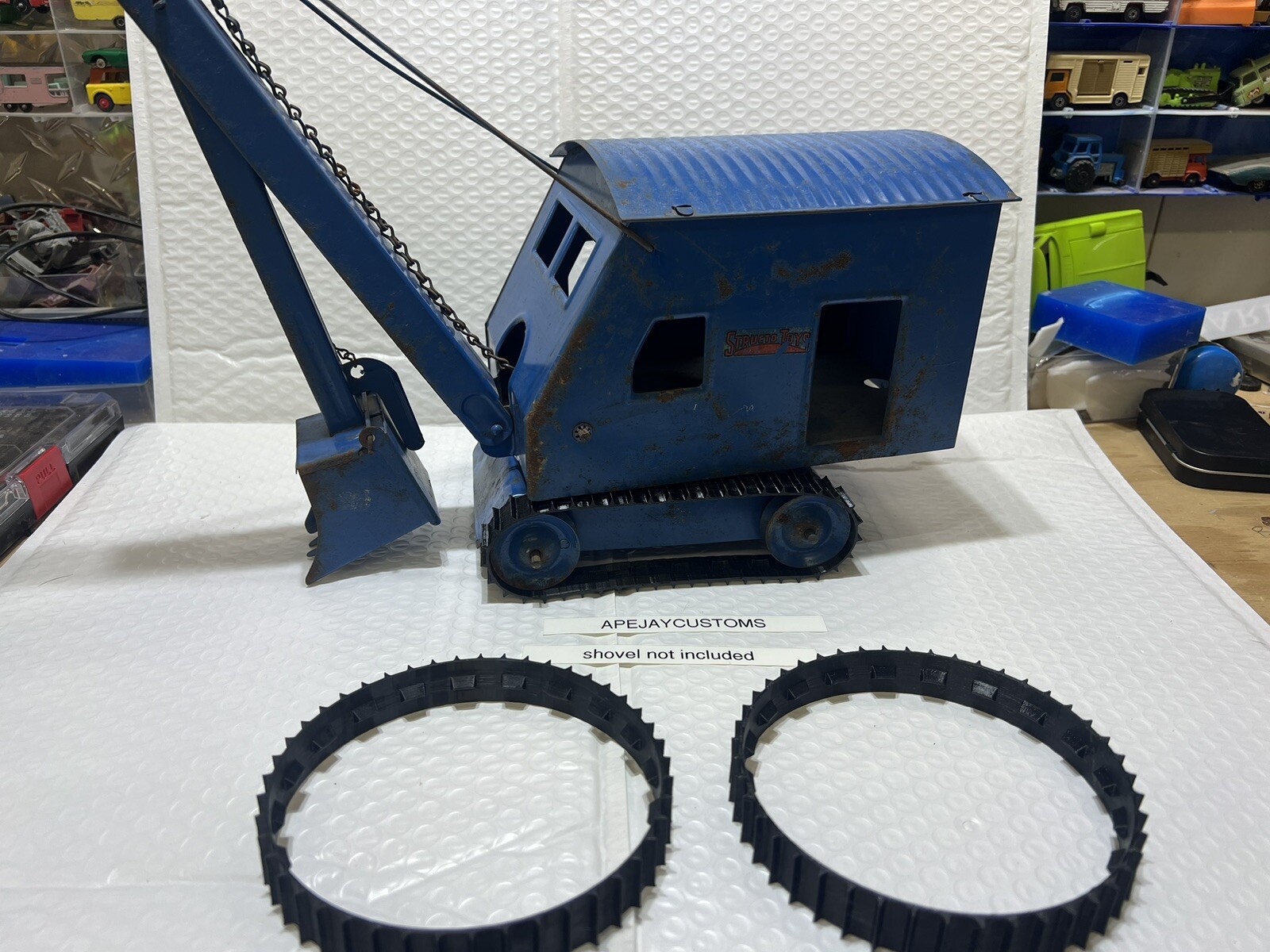 Vintage Structo Steam shovel , Drag line, Excavator (TRACKS ONLY) Vintage Structo Steam shovel , Drag line, Excavator (TRACKS ONLY)