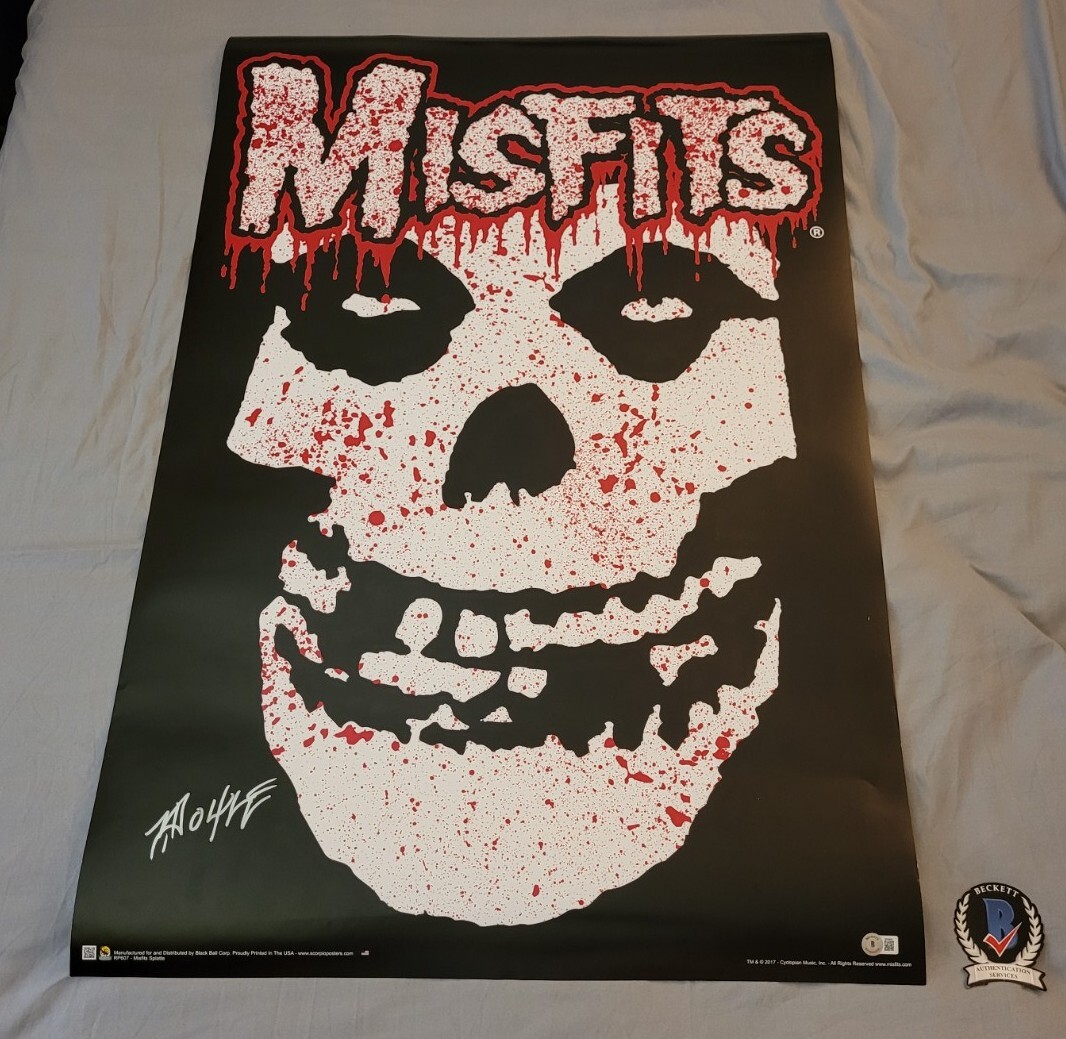 Doyle Wolfgang Von Frankenstein signed autographed Misfits poster Beckett COA Doyle Wolfgang Von Frankenstein signed autographed Misfits poster Beckett COA