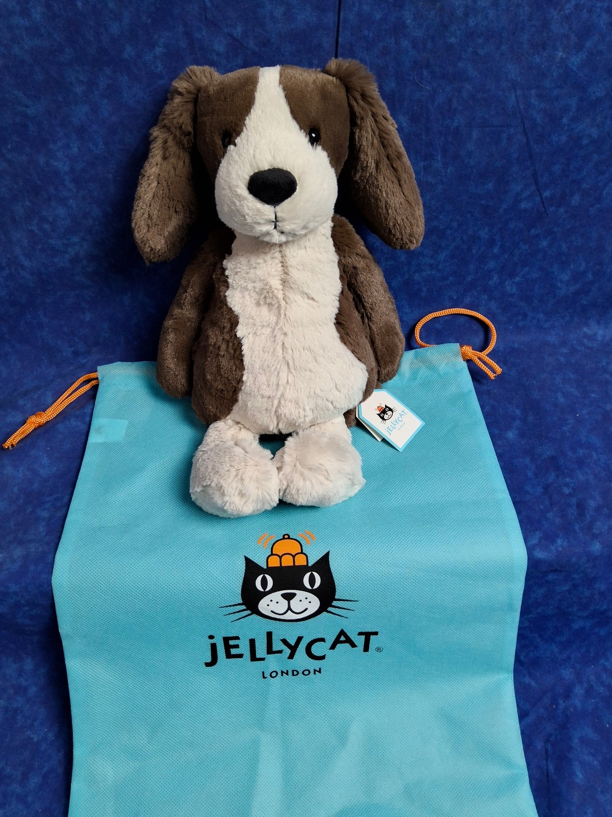 AUTHENTIC❗️New with Tags & Dust Bag- Jellycat Bashful Fudge Puppy - Medium 14\